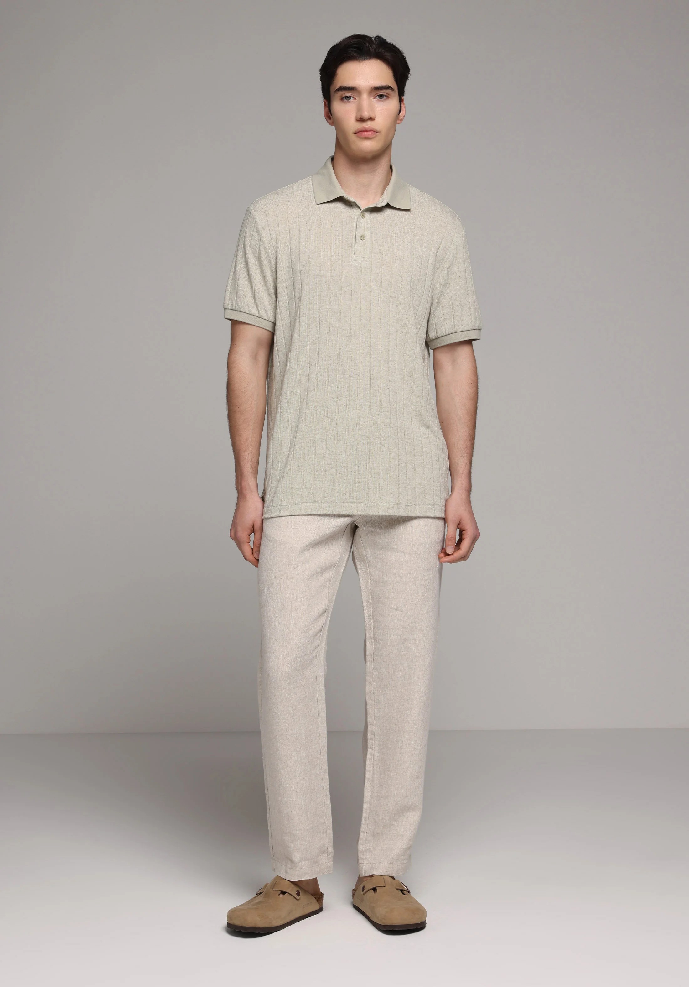 ÖRME ERKEK YAKALI KISA KOL T-SHIRT Regular Fit