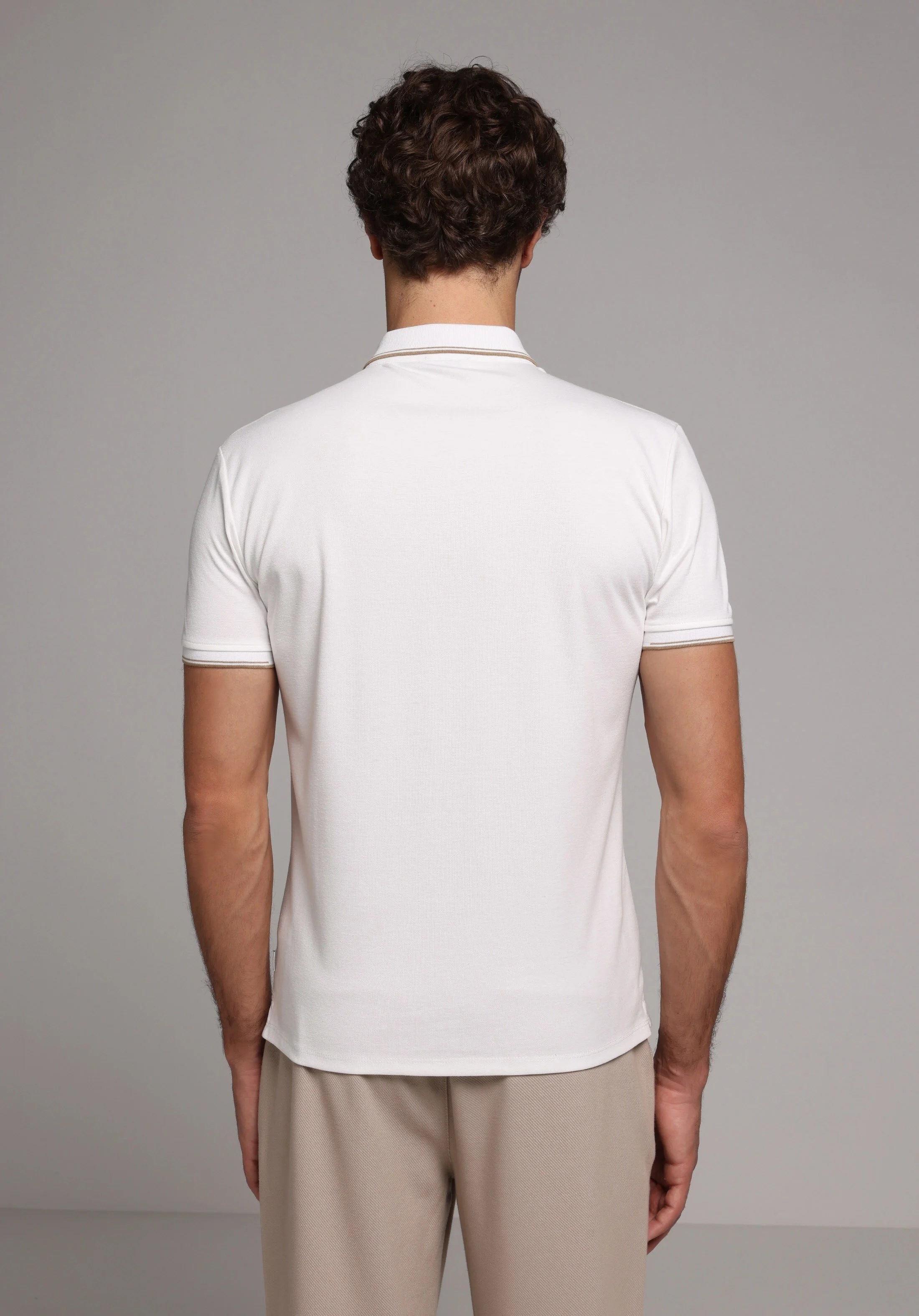 ÖRME ERKEK YAKALI KISA KOL T-SHIRT Slim Fit