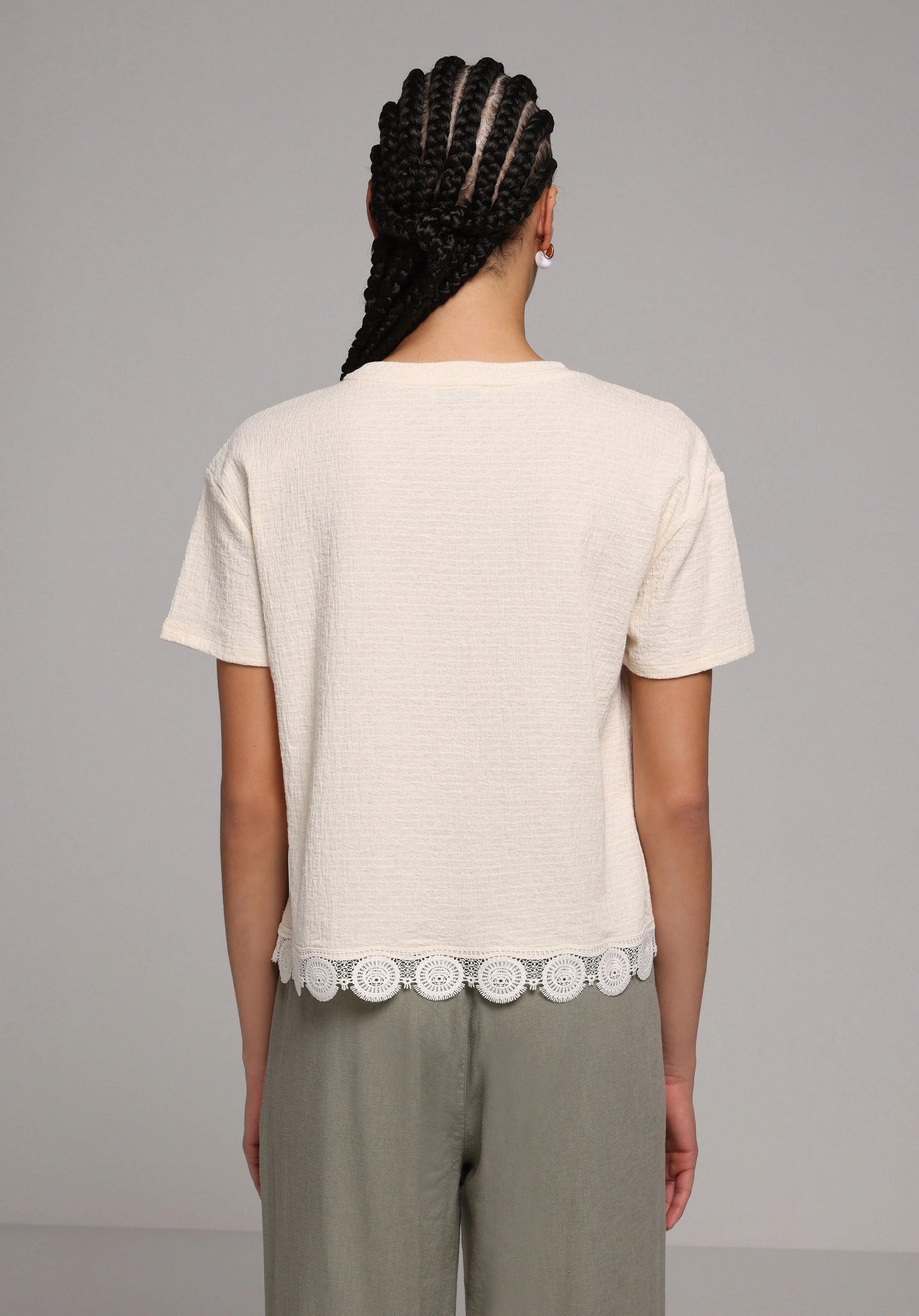 ÖRME KADIN KISA KOL BLUZ Regular Fit