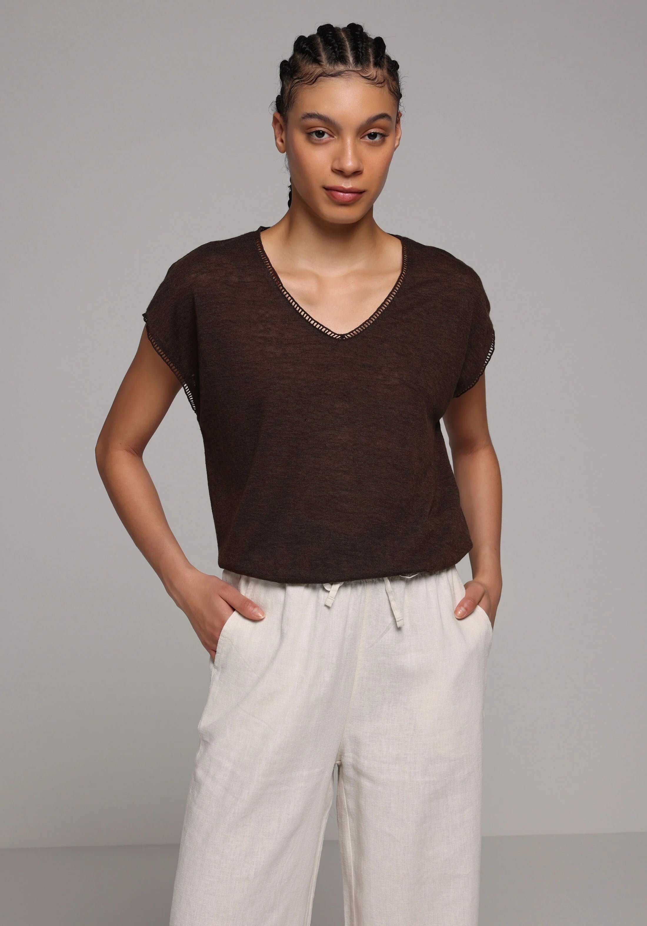 ÖRME KADIN KISA KOL BLUZ Regular Fit