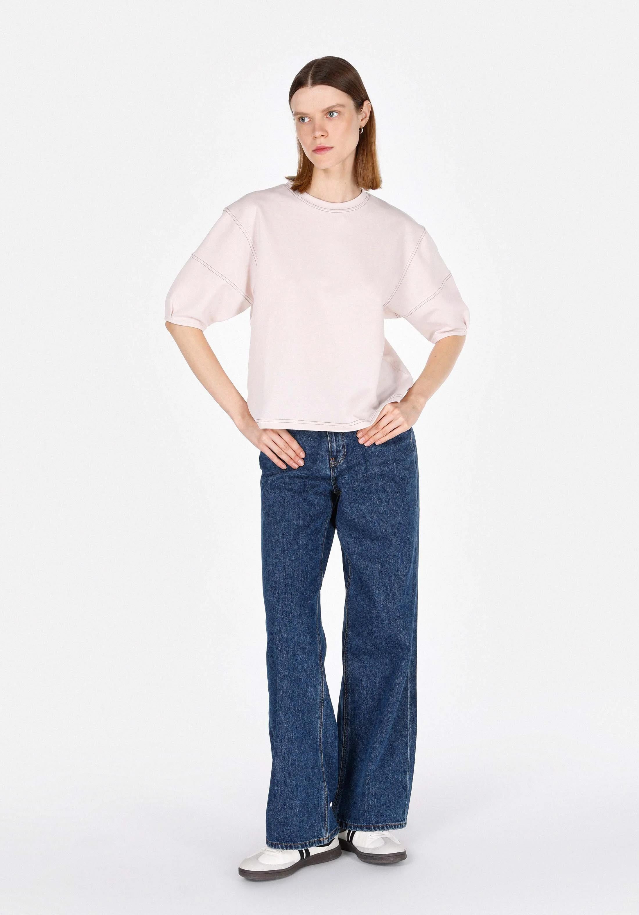 ÖRME KADIN KISA KOL BLUZ Regular Fit
