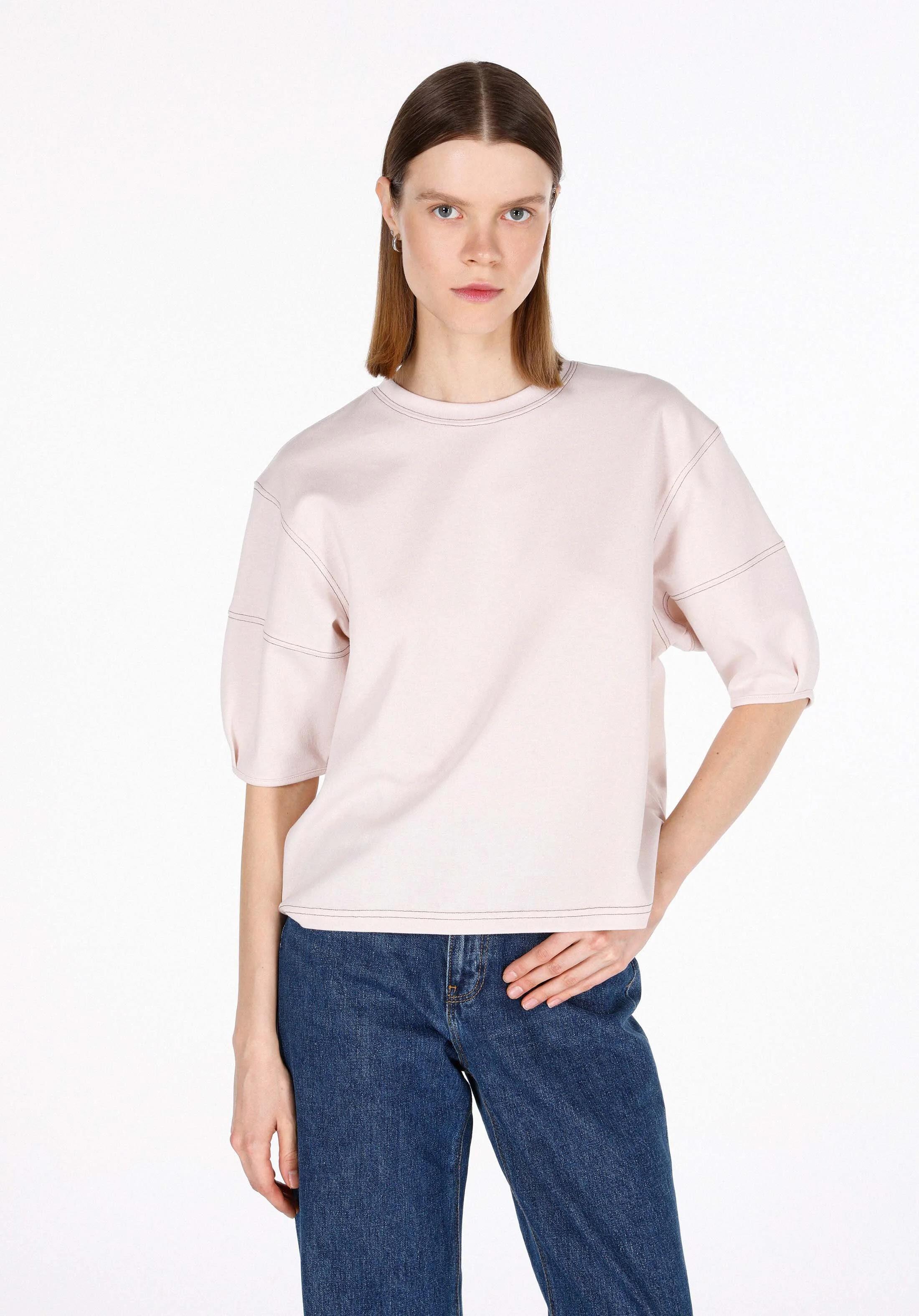 ÖRME KADIN KISA KOL BLUZ Regular Fit