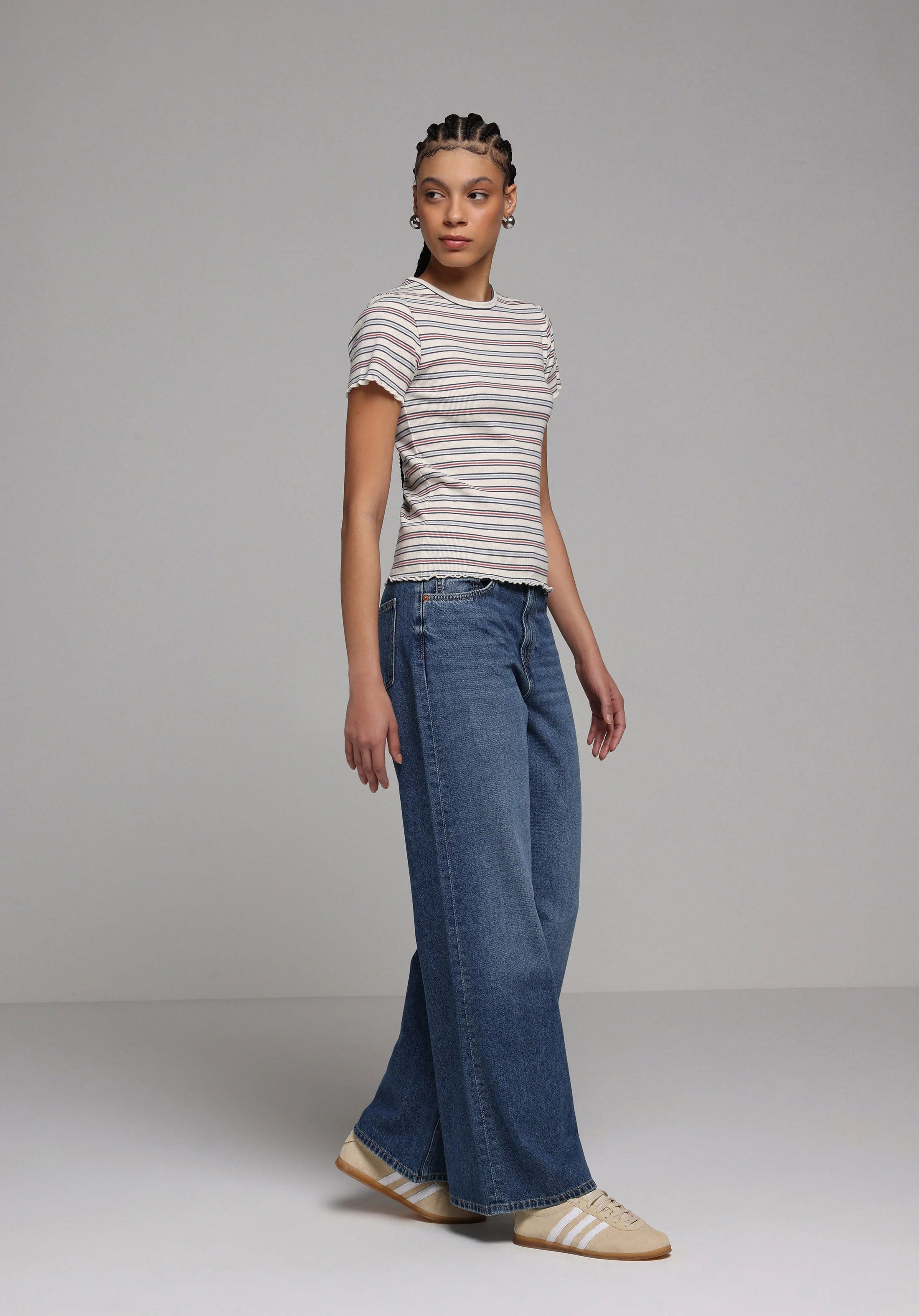 ÖRME KADIN KISA KOL BLUZ Slim Fit