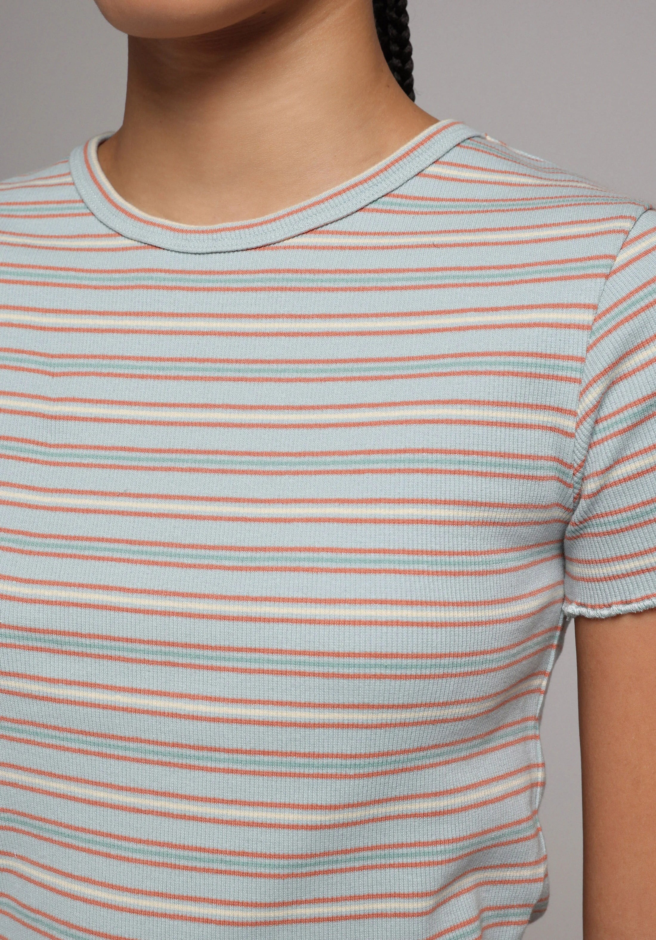 ÖRME KADIN KISA KOL BLUZ Slim Fit