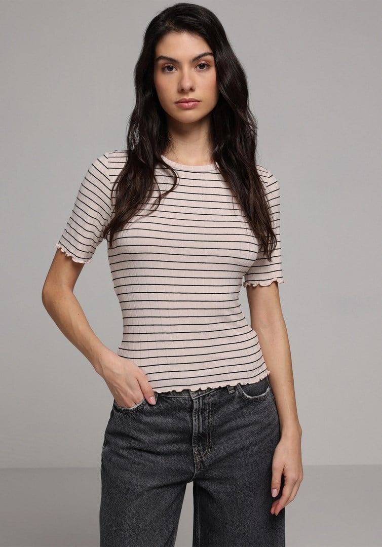 ÖRME KADIN KISA KOL KAZAK Slim Fit