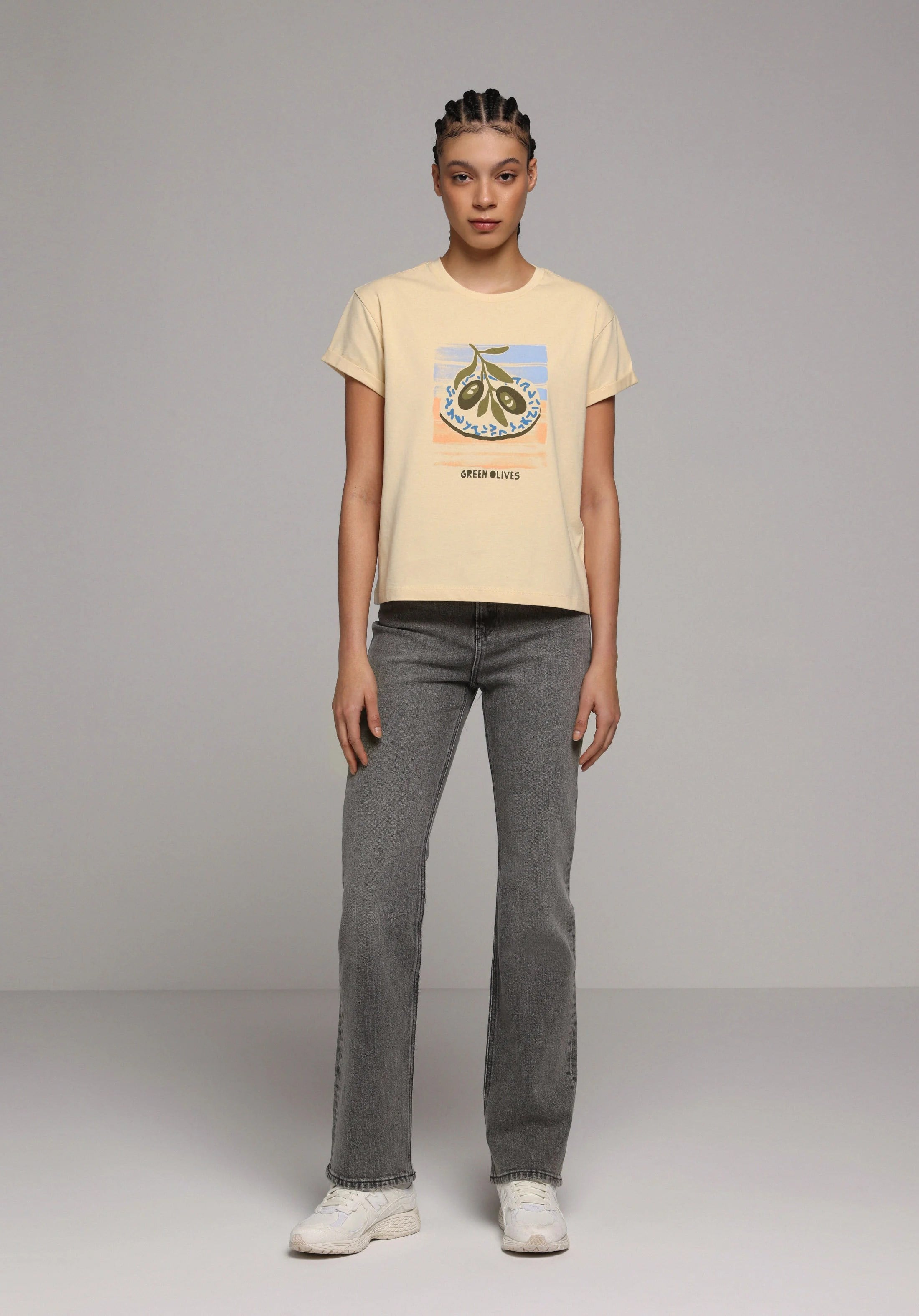 ÖRME KADIN KISA KOL T-SHIRT Regular Fit