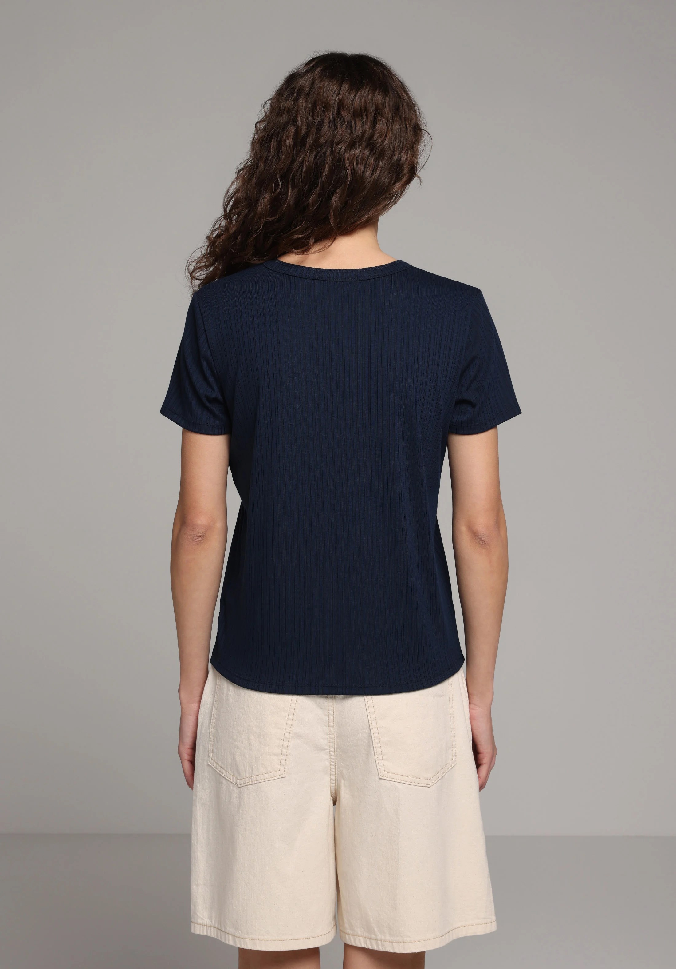 ÖRME KADIN KISA KOL T-SHIRT Regular Fit