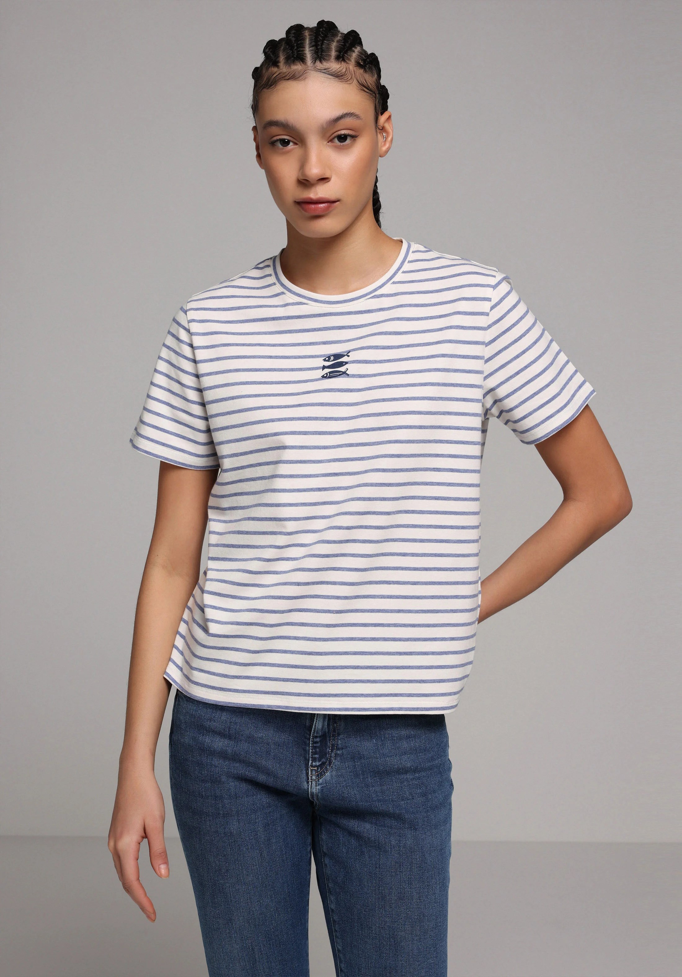 ÖRME KADIN KISA KOL T-SHIRT Regular Fit