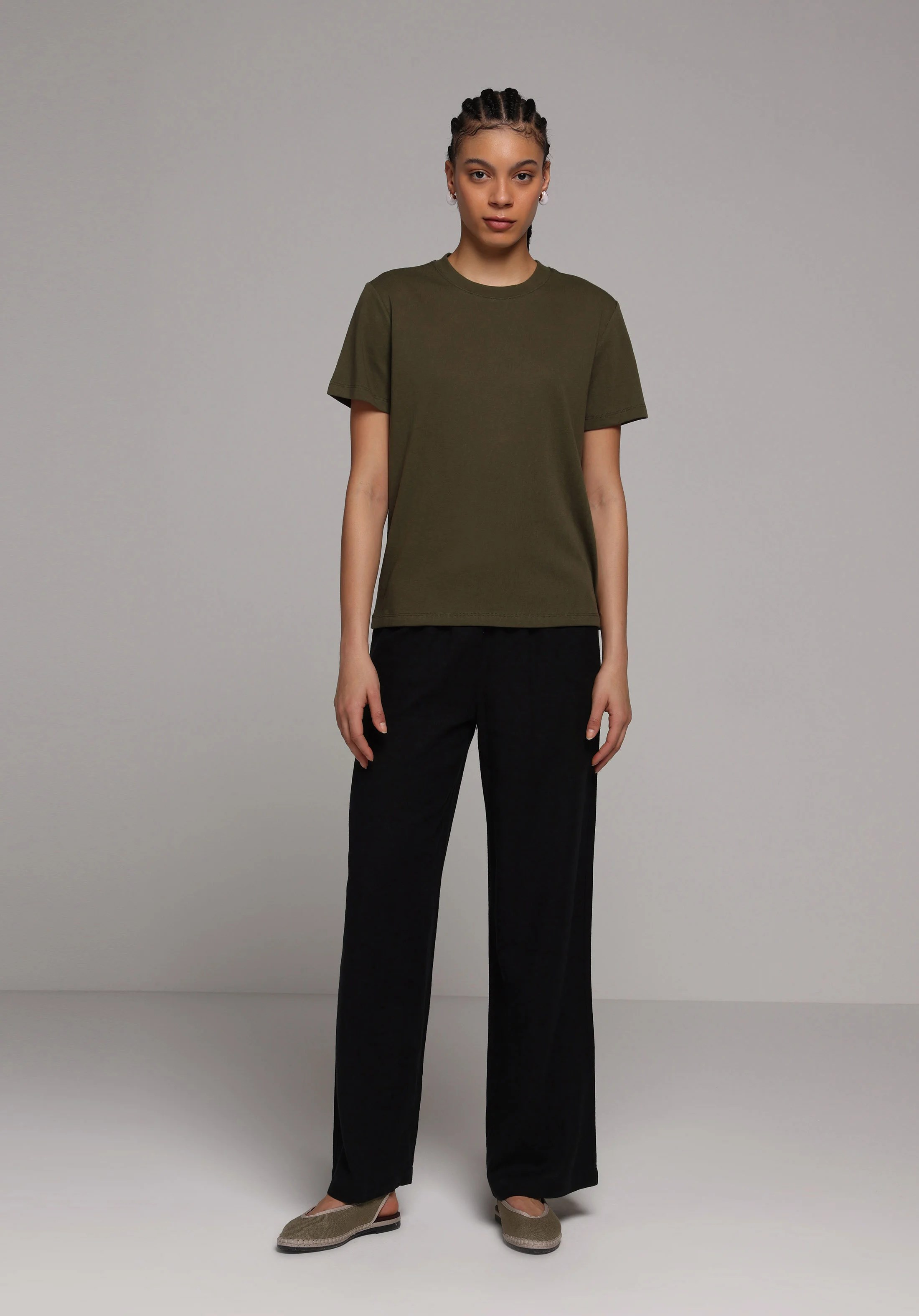 ÖRME KADIN KISA KOL T-SHIRT Regular Fit