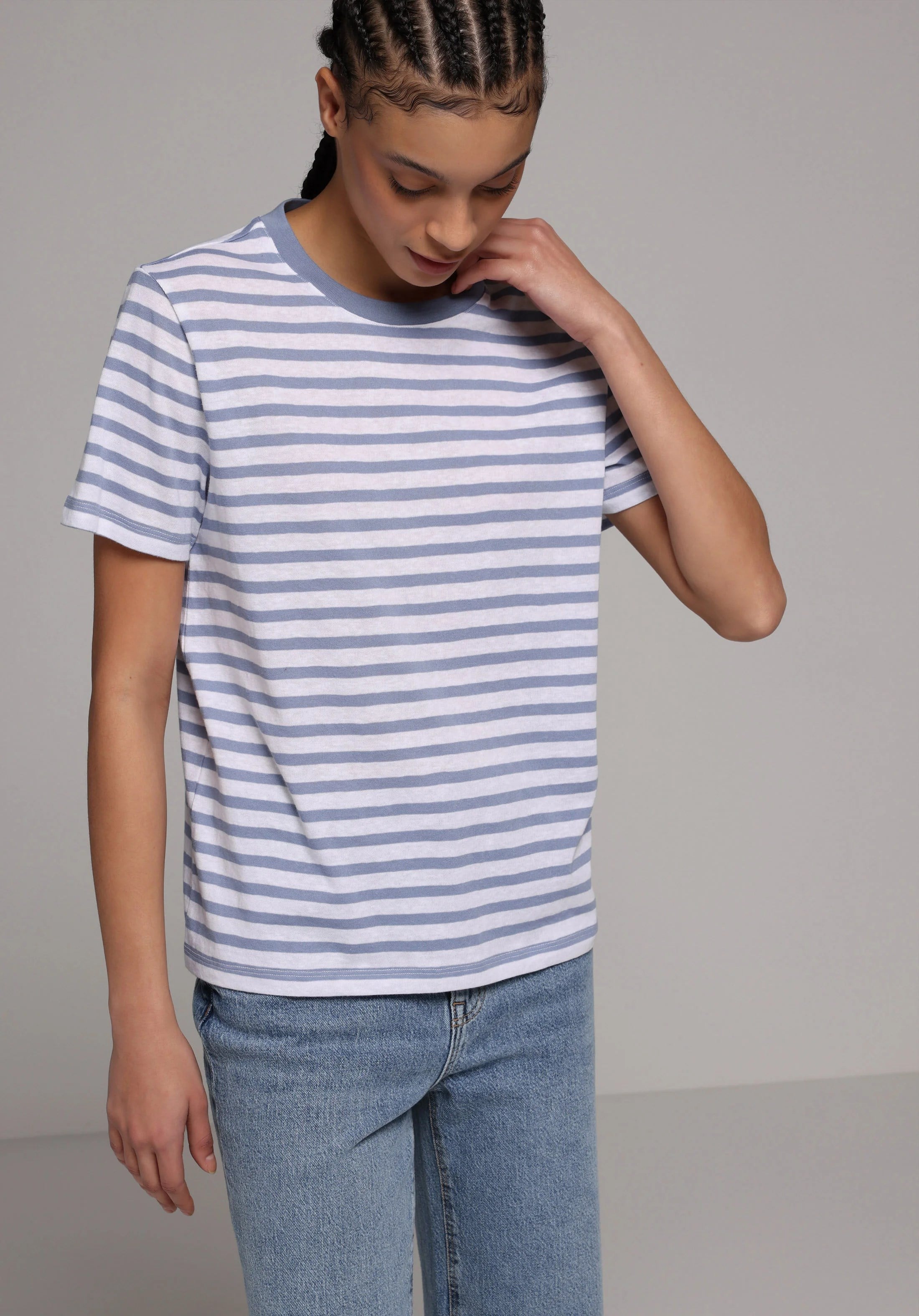 ÖRME KADIN KISA KOL T-SHIRT Regular Fit