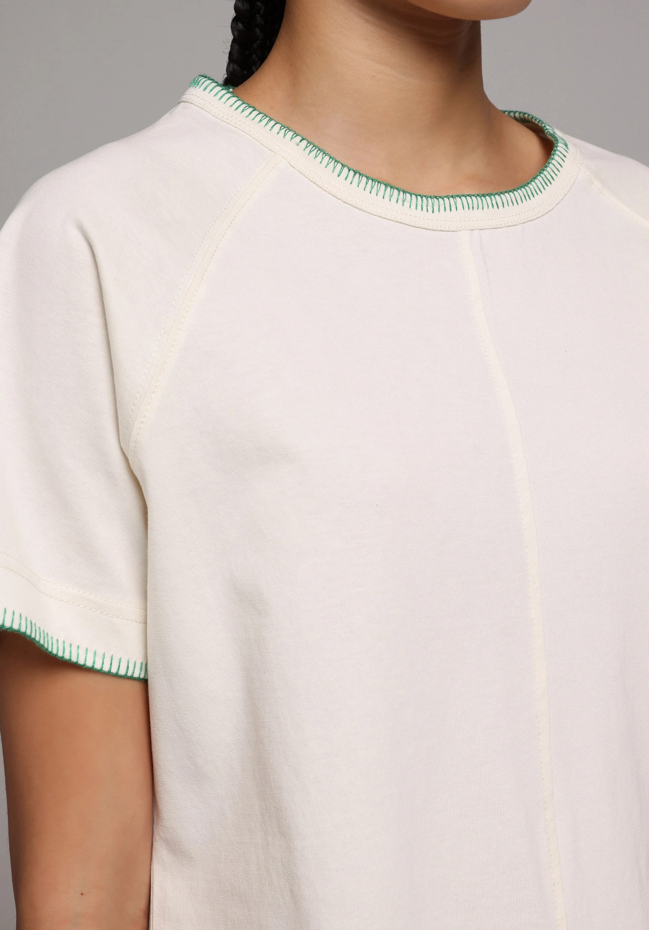 ÖRME KADIN KISA KOL T-SHIRT Regular Fit