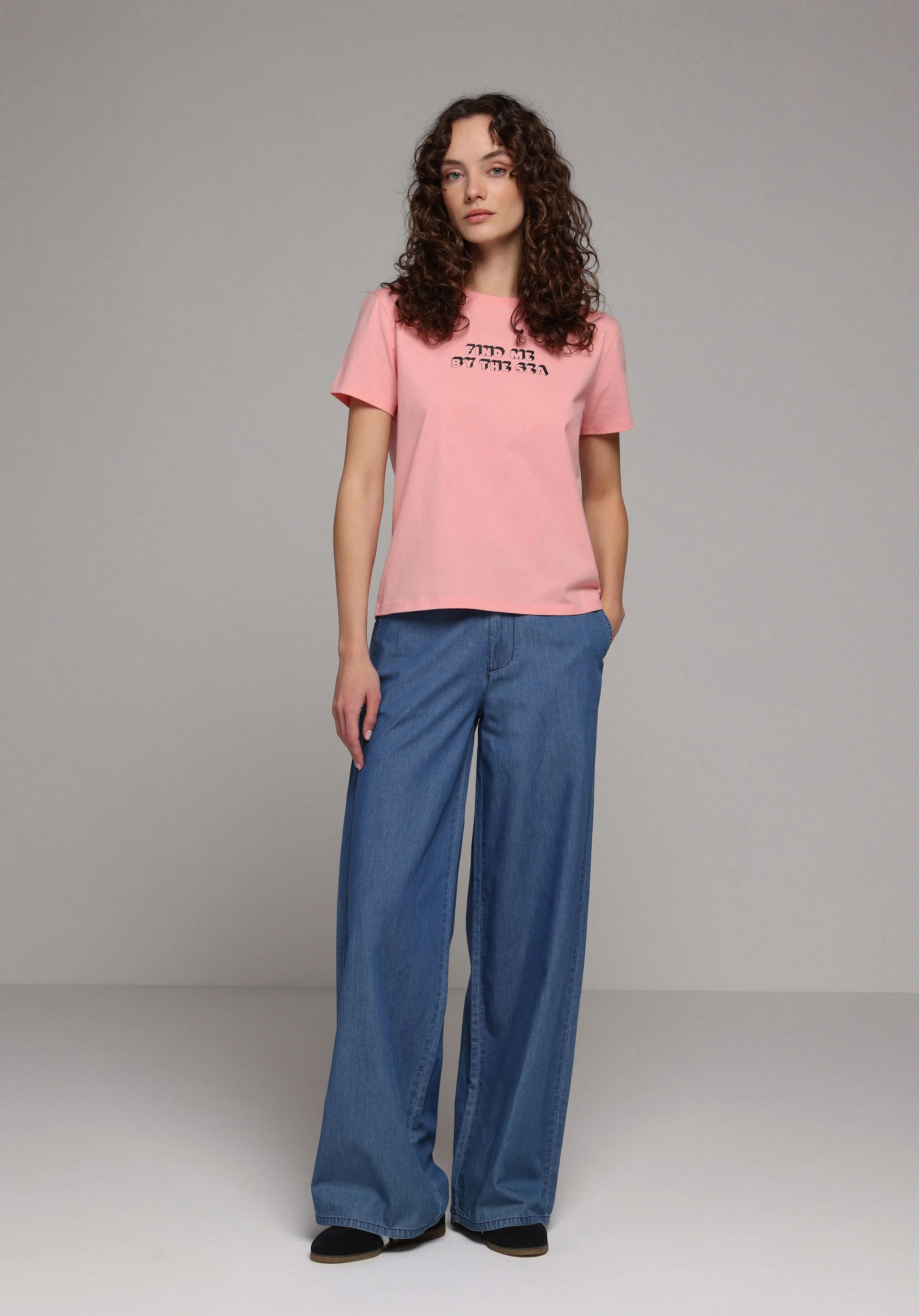 ÖRME KADIN KISA KOL T-SHIRT Regular Fit