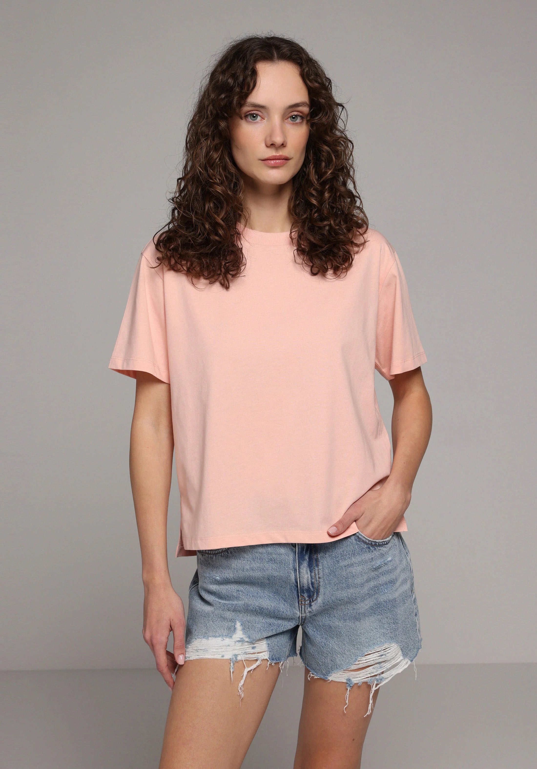 ÖRME KADIN KISA KOL T-SHIRT Regular Fit