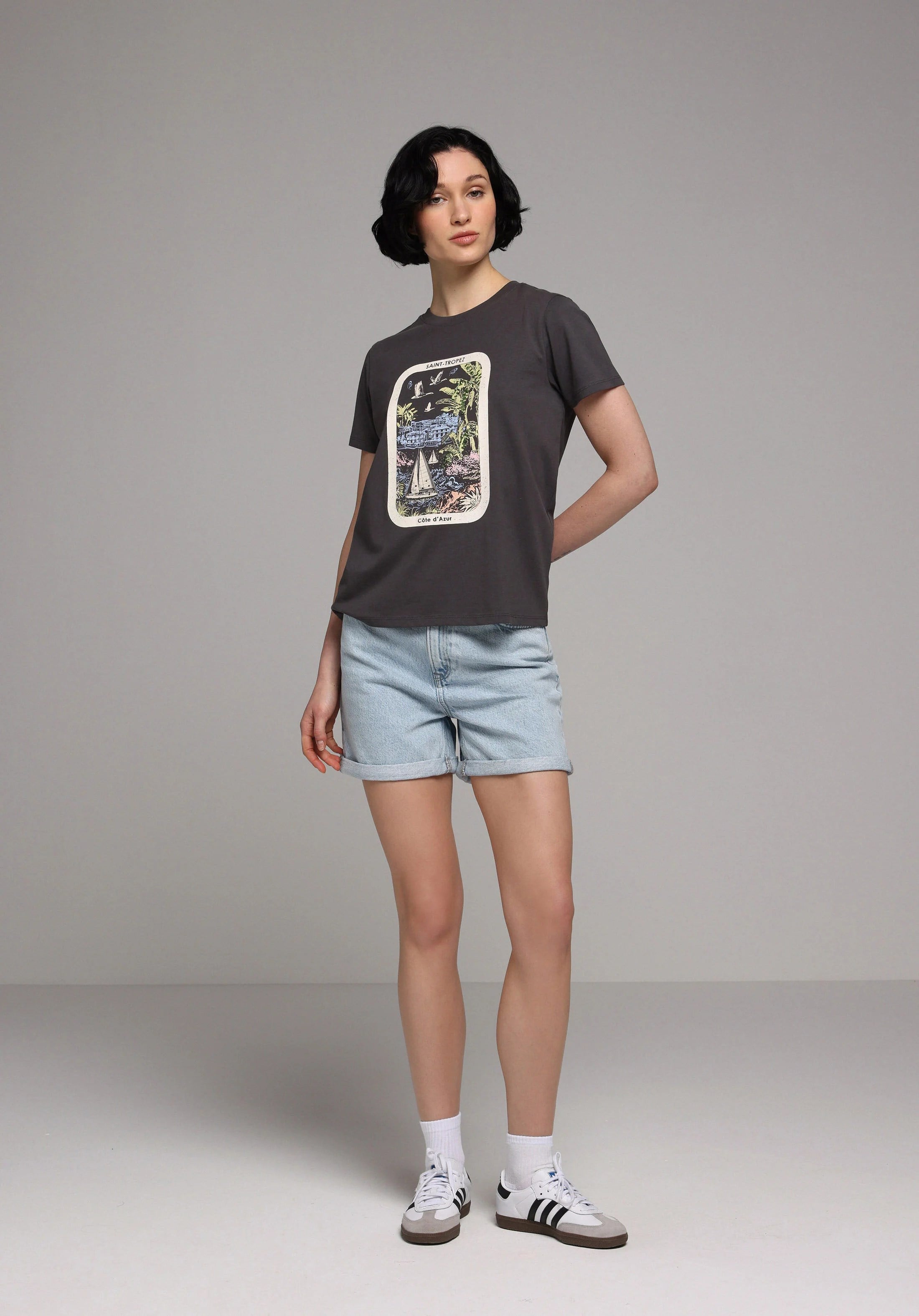 ÖRME KADIN KISA KOL T-SHIRT Regular Fit