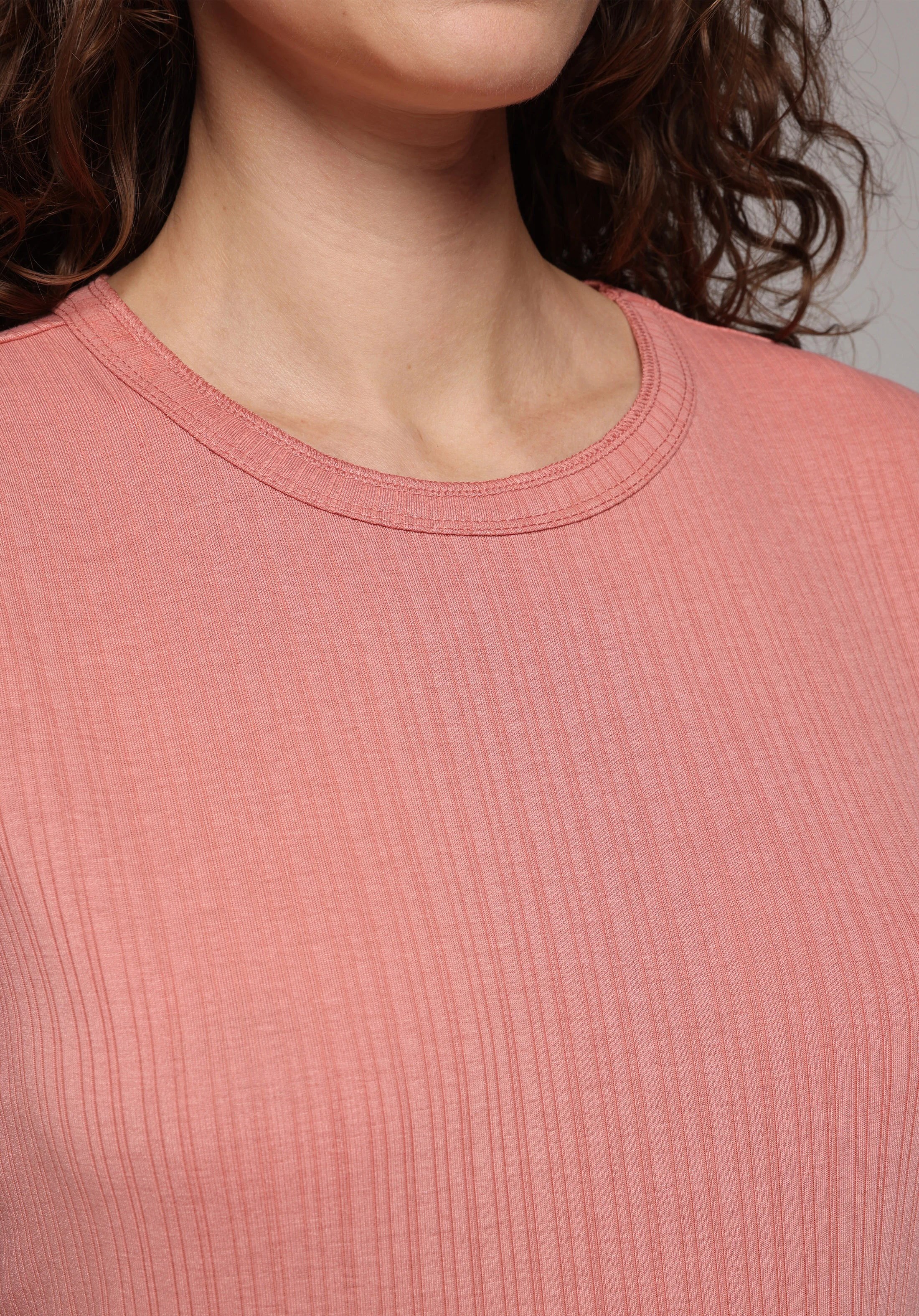 ÖRME KADIN KISA KOL T-SHIRT Regular Fit