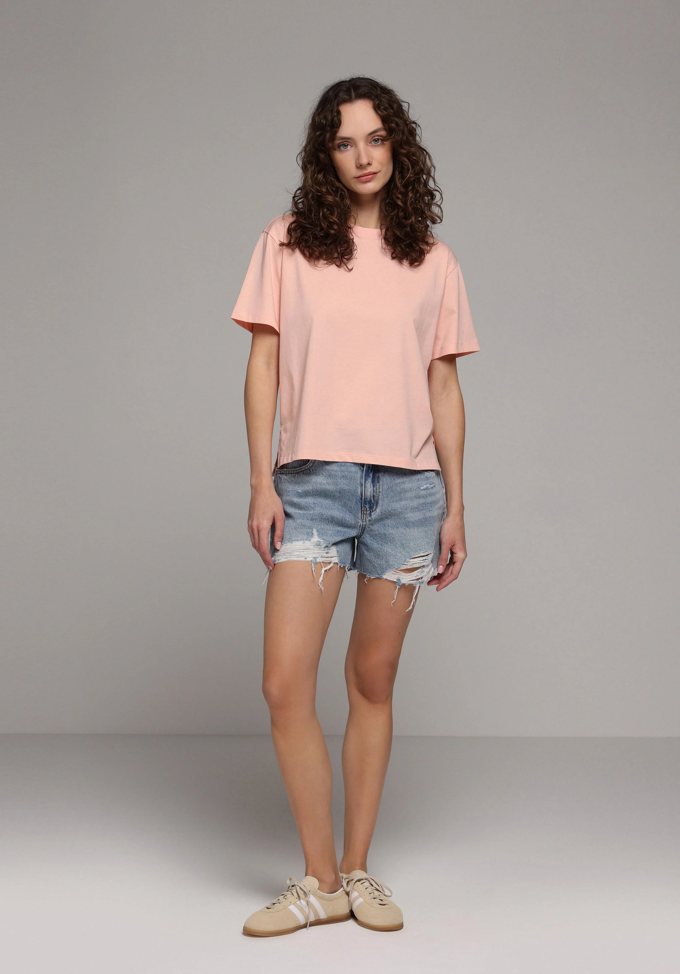 ÖRME KADIN KISA KOL T-SHIRT Regular Fit