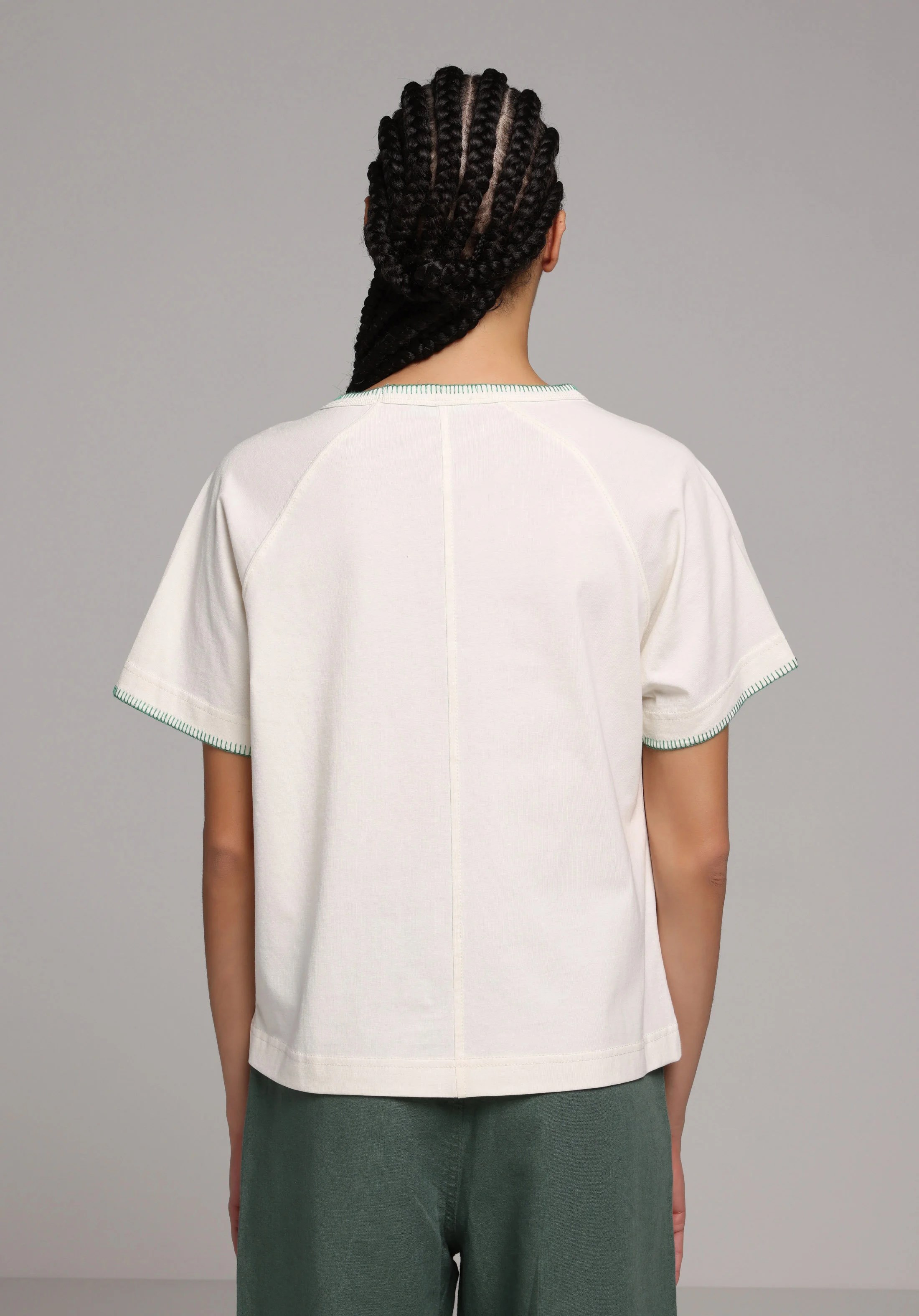 ÖRME KADIN KISA KOL T-SHIRT Regular Fit