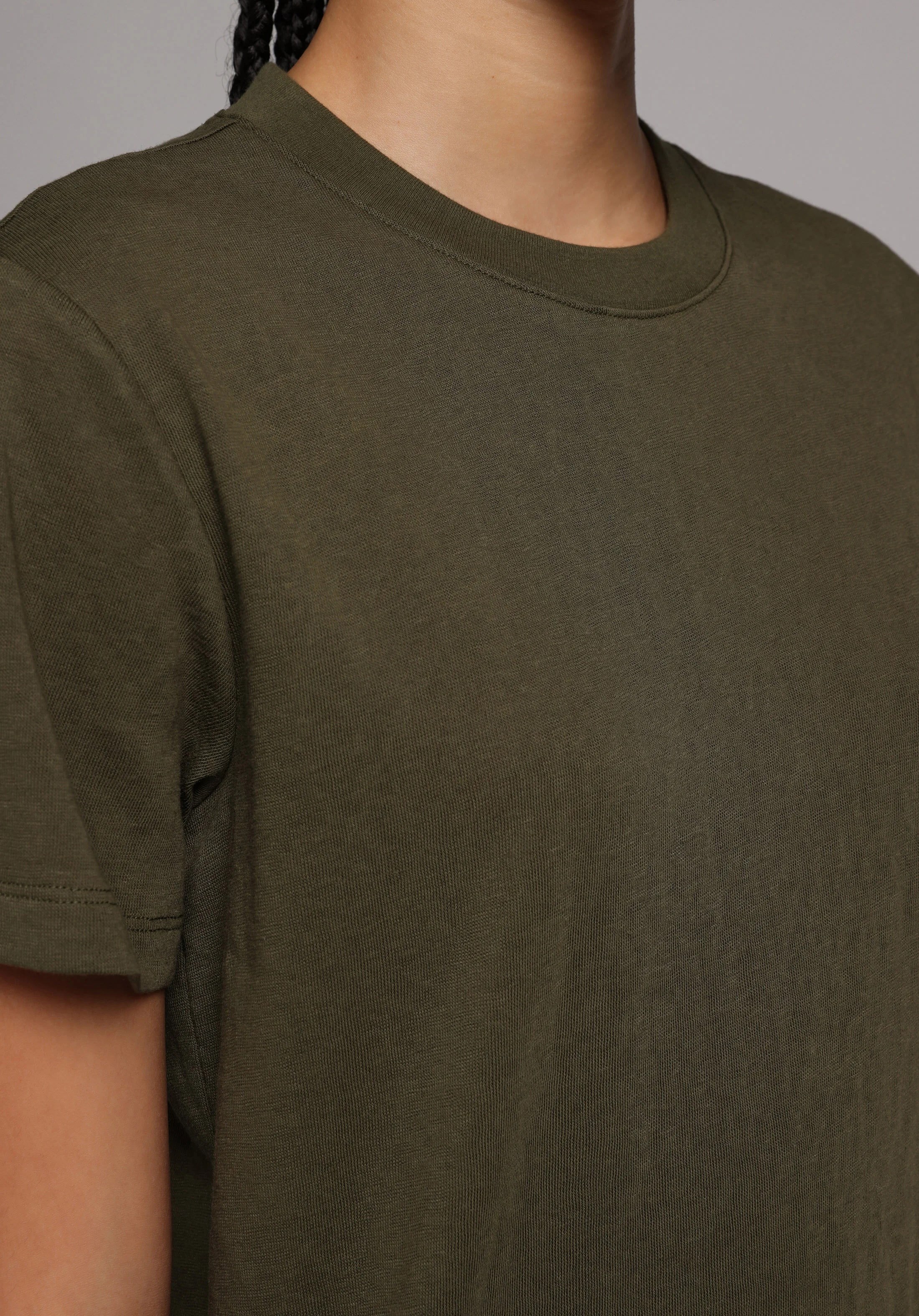 ÖRME KADIN KISA KOL T-SHIRT Regular Fit