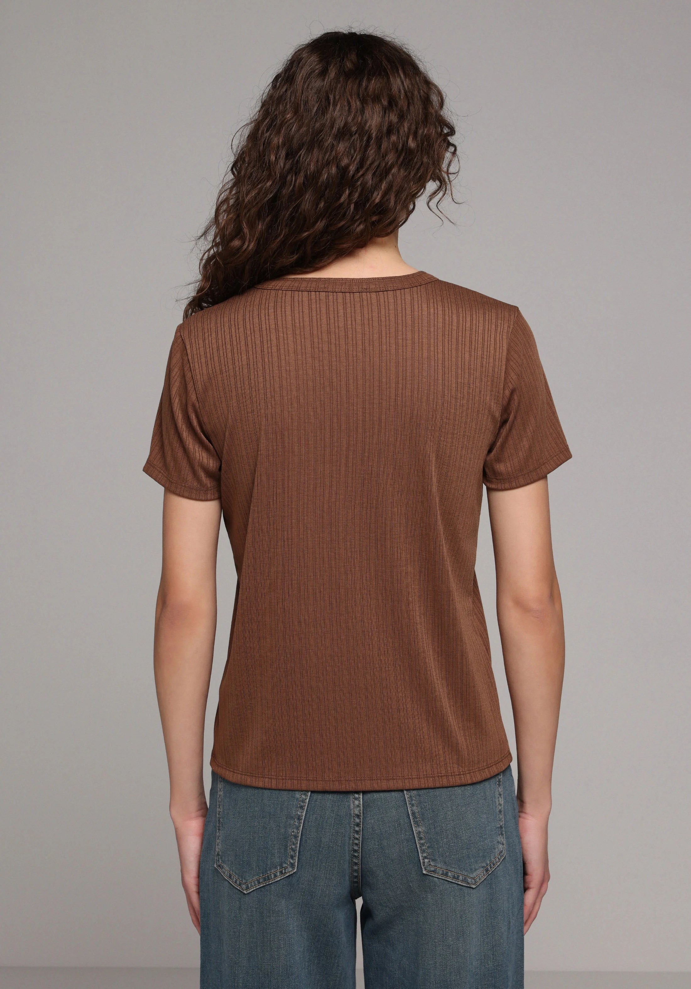 ÖRME KADIN KISA KOL T-SHIRT Regular Fit