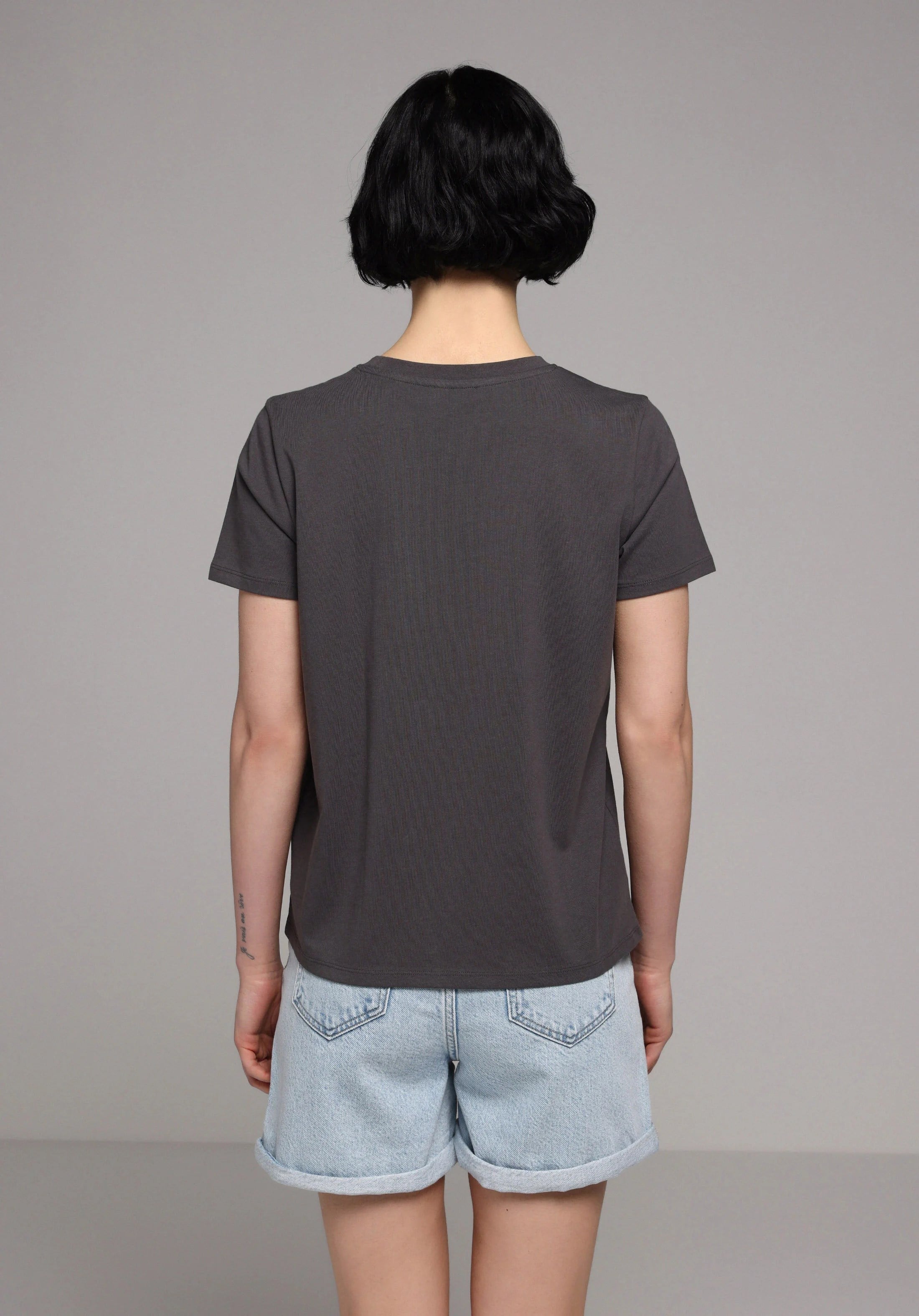 ÖRME KADIN KISA KOL T-SHIRT Regular Fit