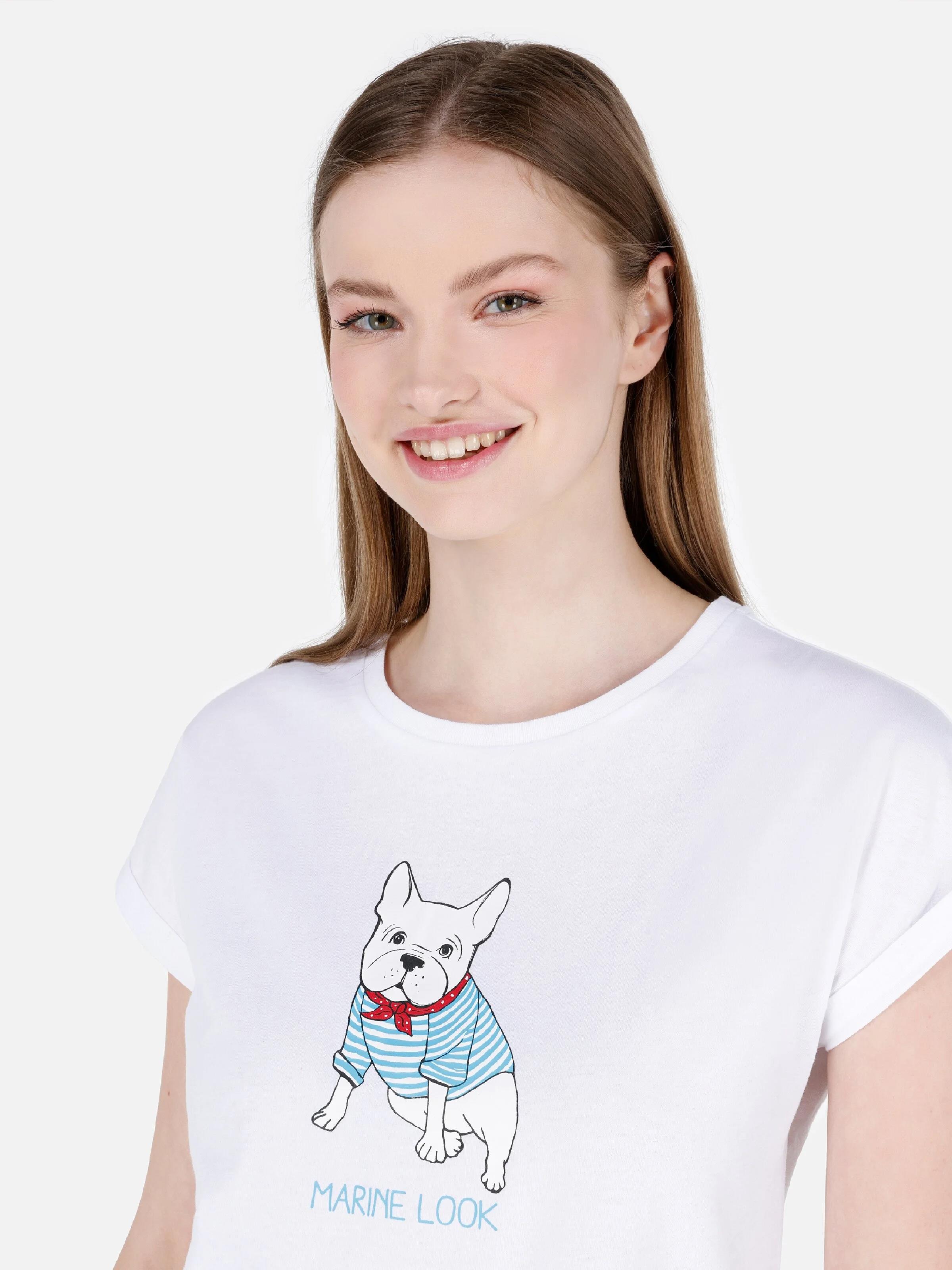 ÖRME KADIN KISA KOL T-SHIRT Regular Fit