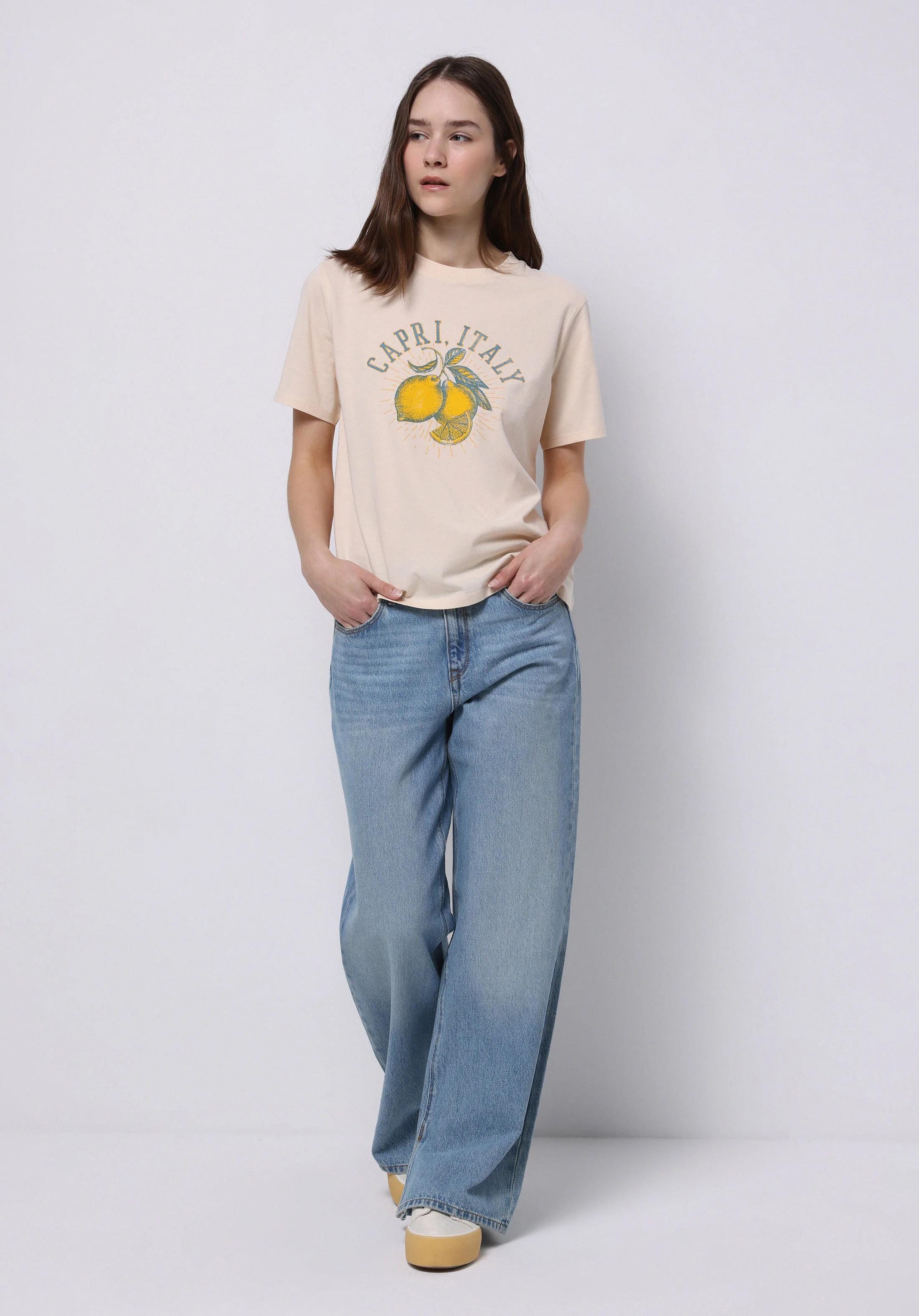 ÖRME KADIN KISA KOL T-SHIRT Regular Fit