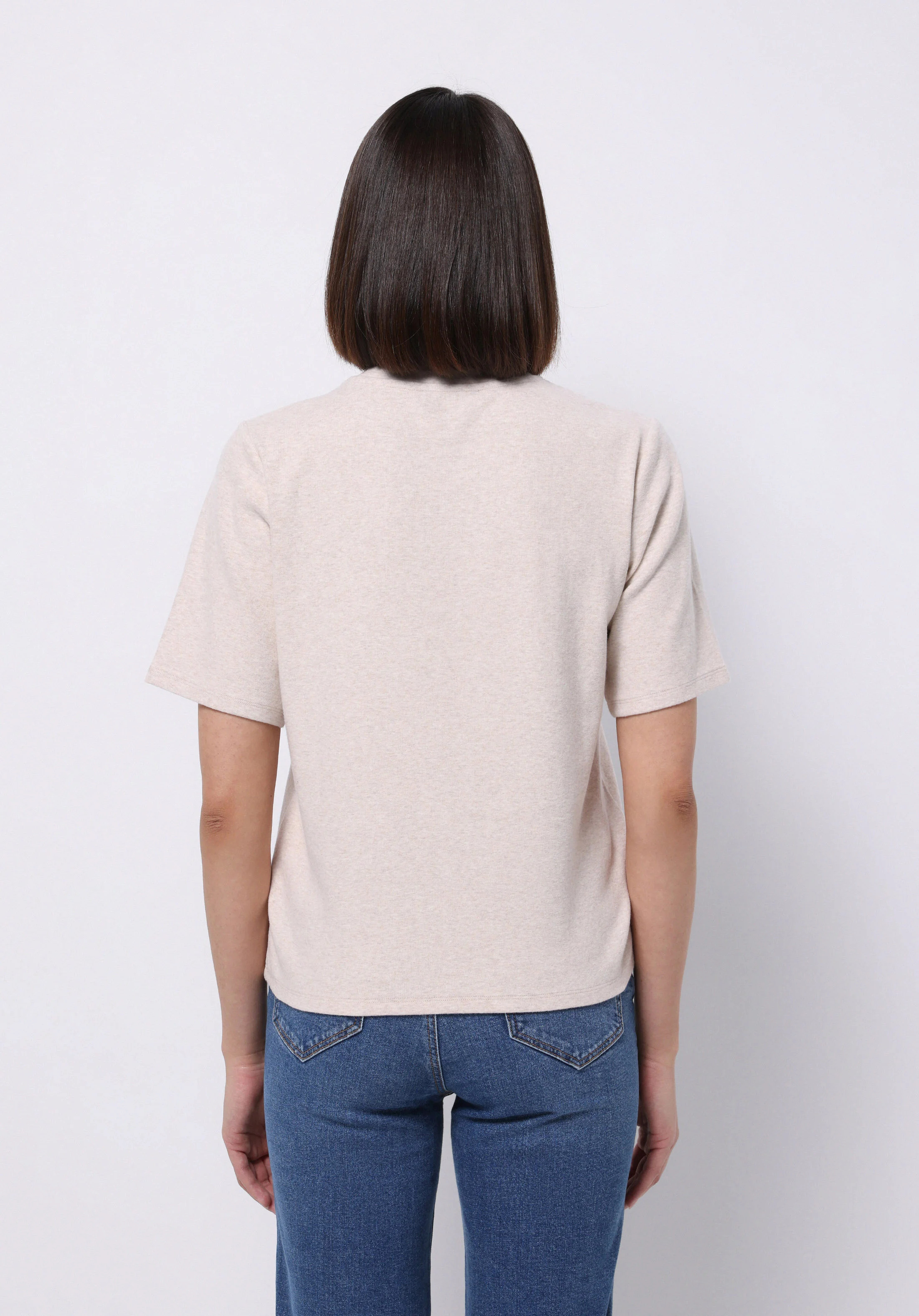 ÖRME KADIN KISA KOL T-SHIRT Regular Fit