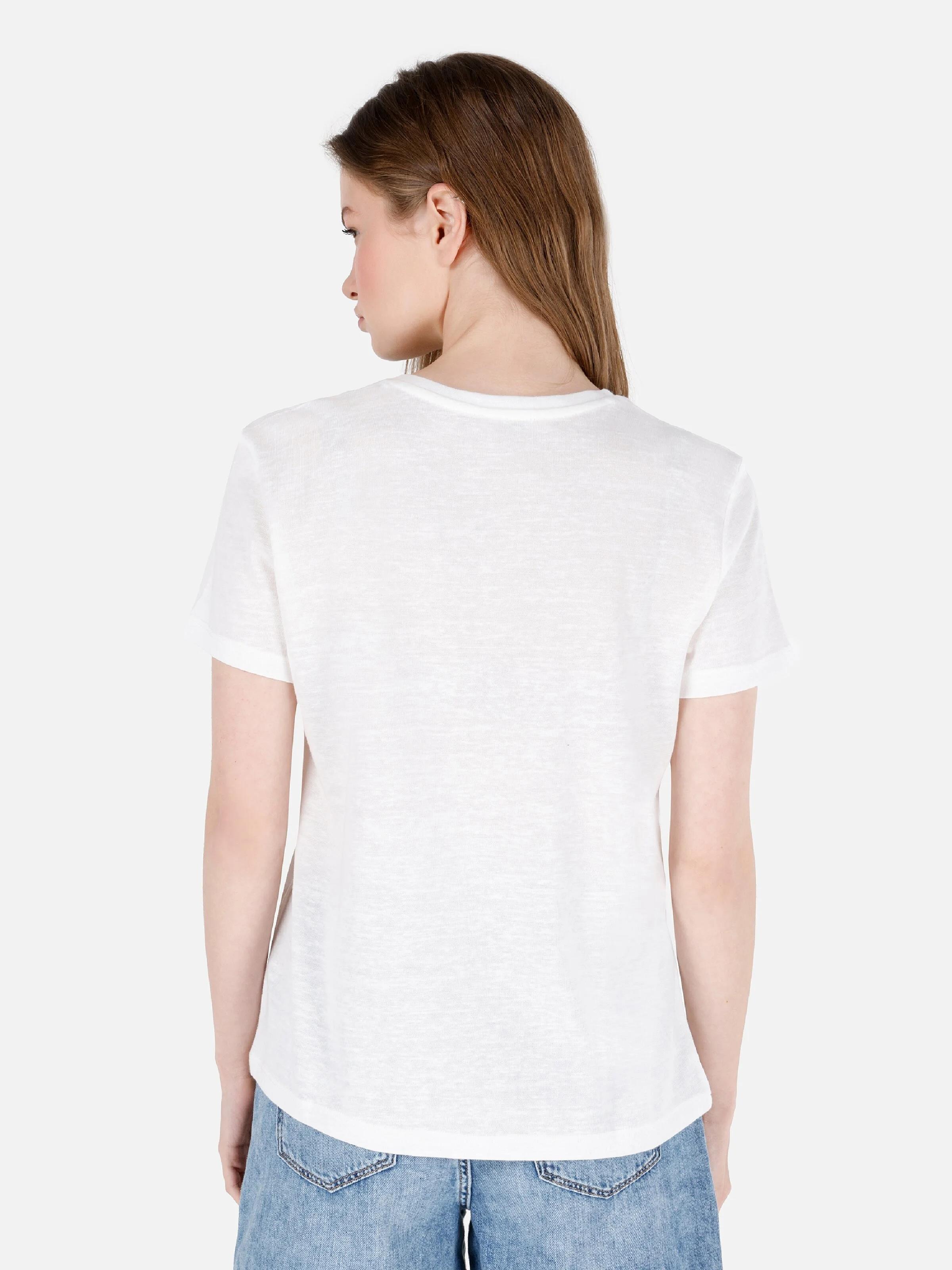 ÖRME KADIN KISA KOL T-SHIRT Regular Fit