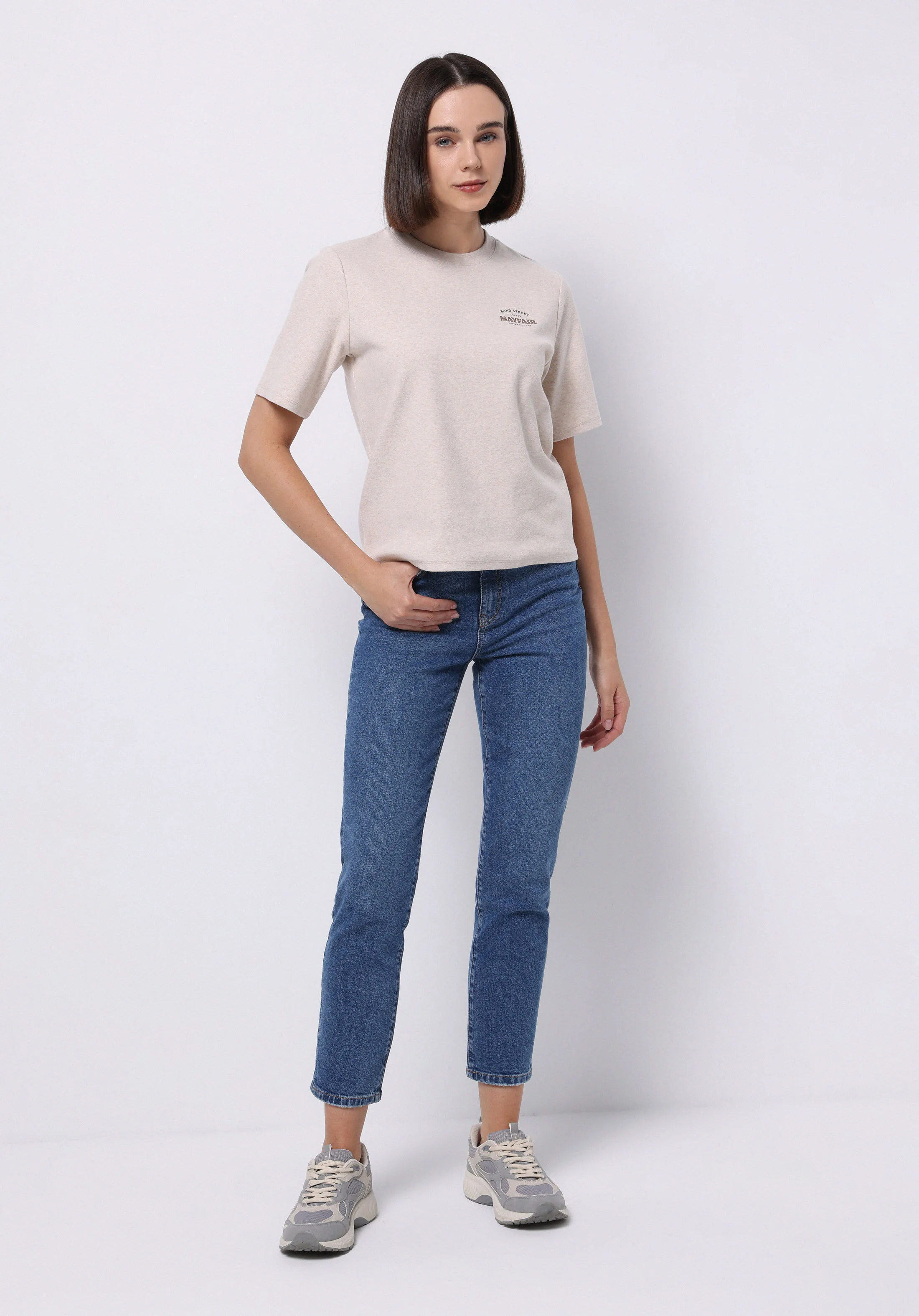 ÖRME KADIN KISA KOL T-SHIRT Regular Fit