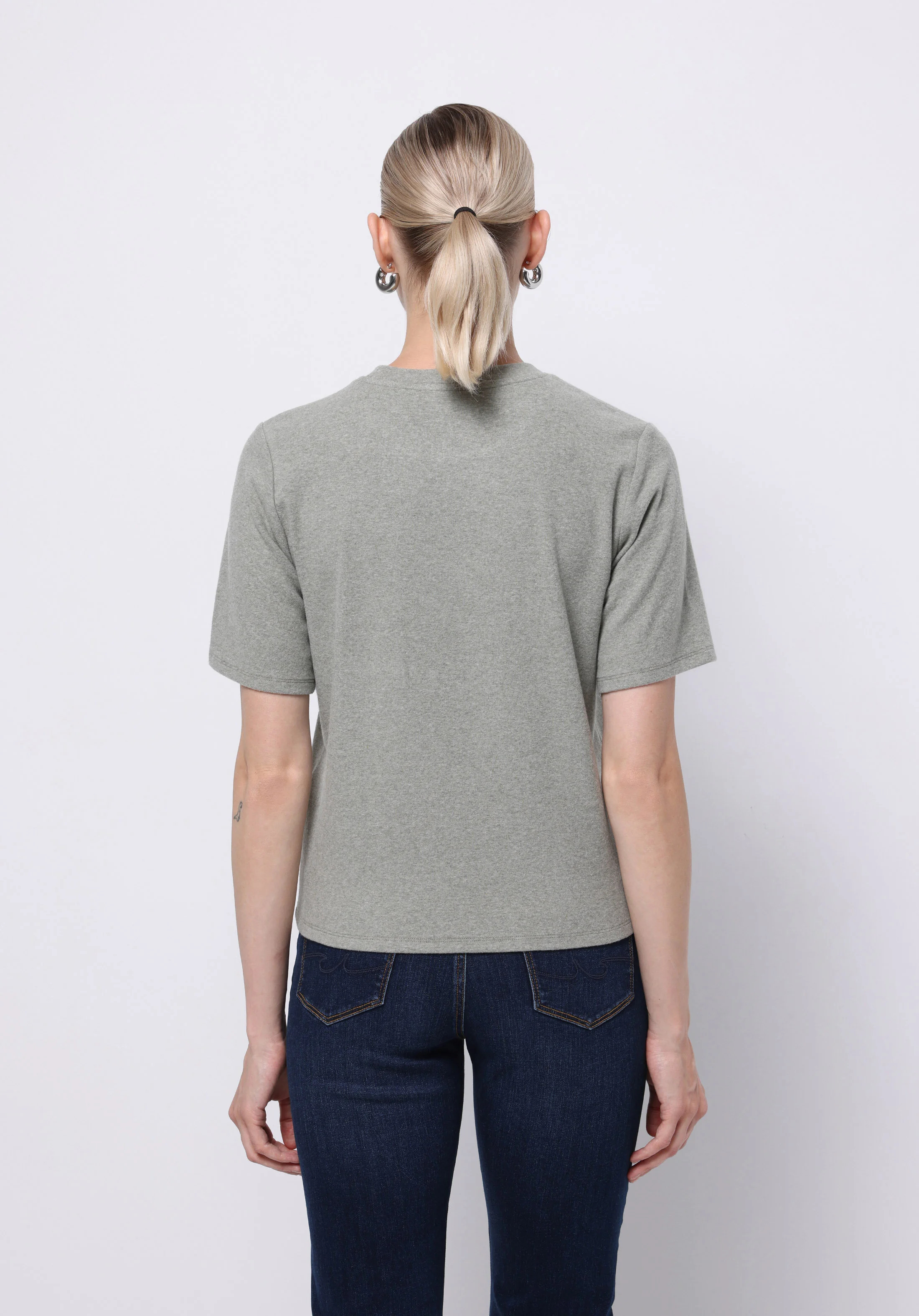 ÖRME KADIN KISA KOL T-SHIRT Regular Fit