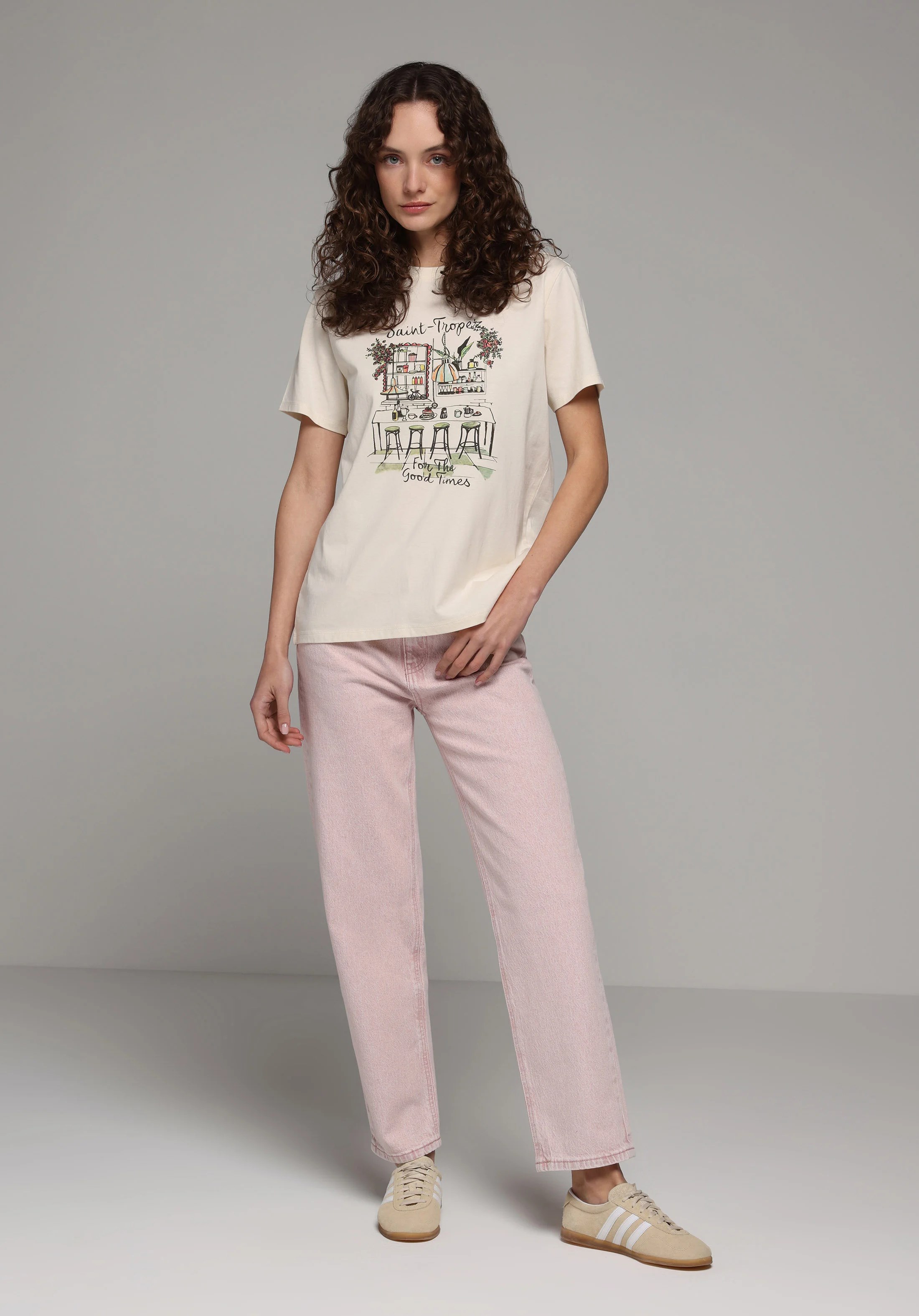 ÖRME KADIN KISA KOL T-SHIRT Regular Fit