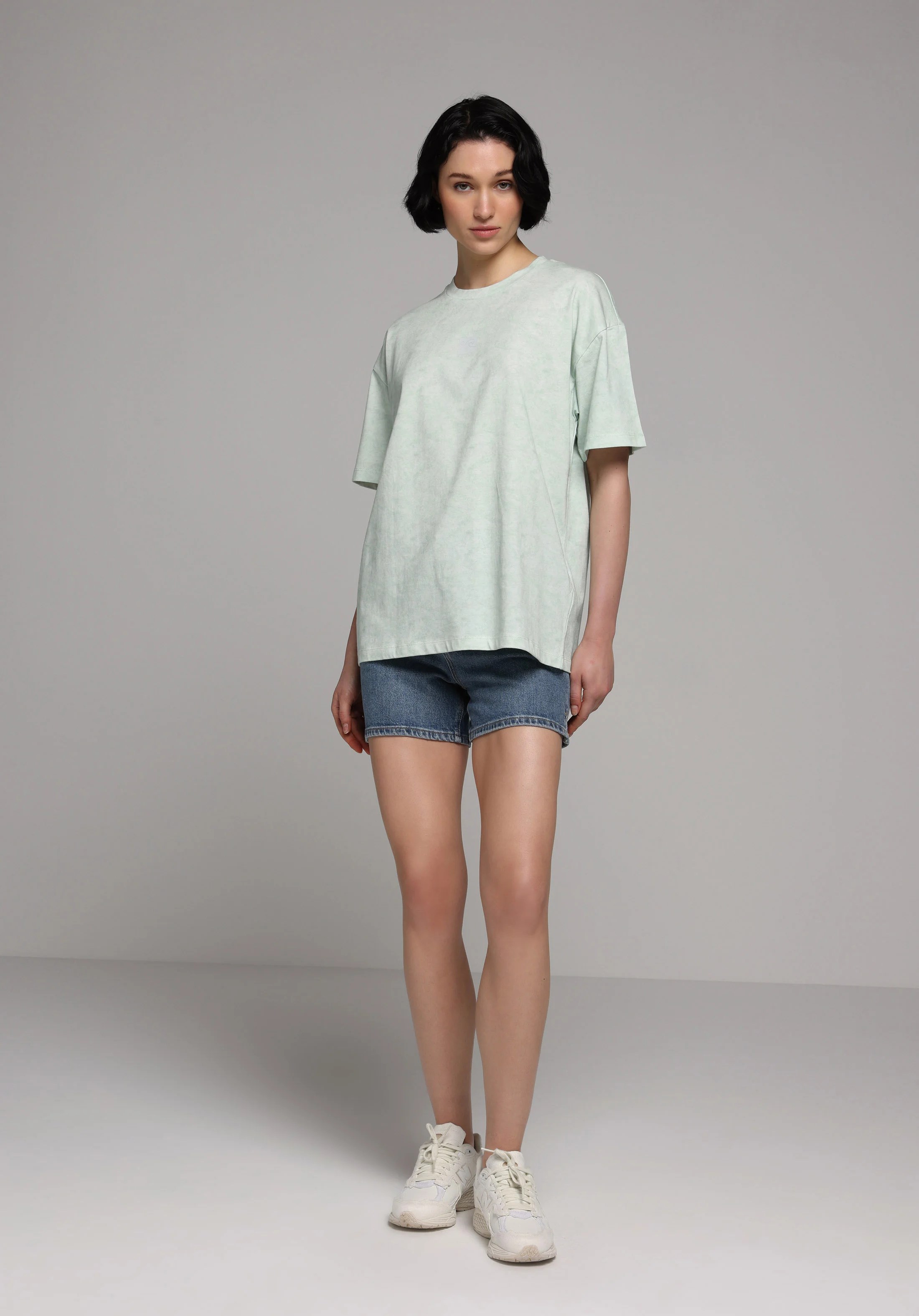 ÖRME KADIN KISA KOL T-SHIRT Relax Fit