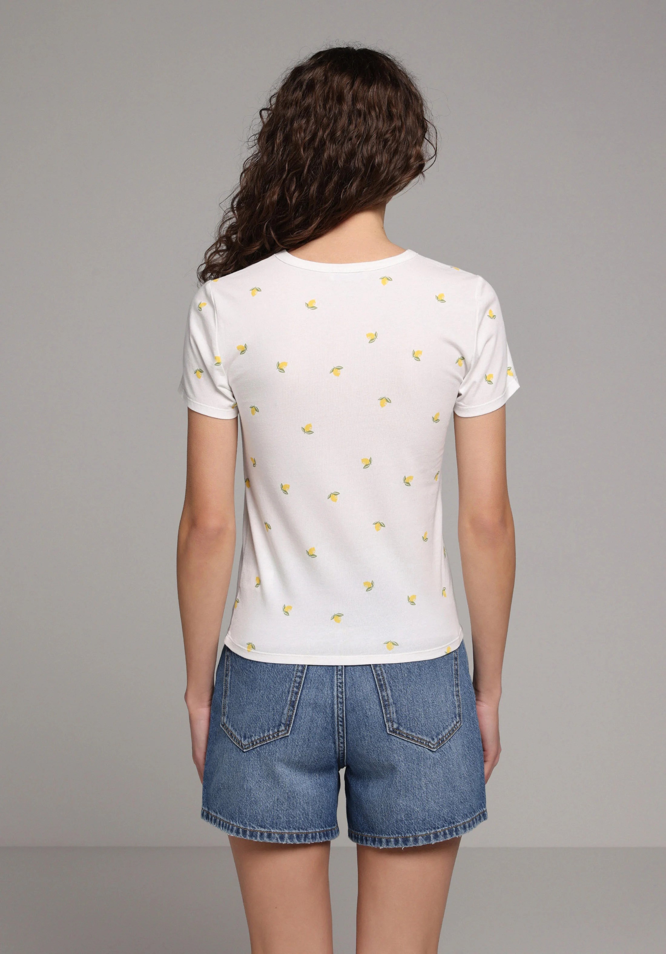 ÖRME KADIN KISA KOL T-SHIRT Slim Fit