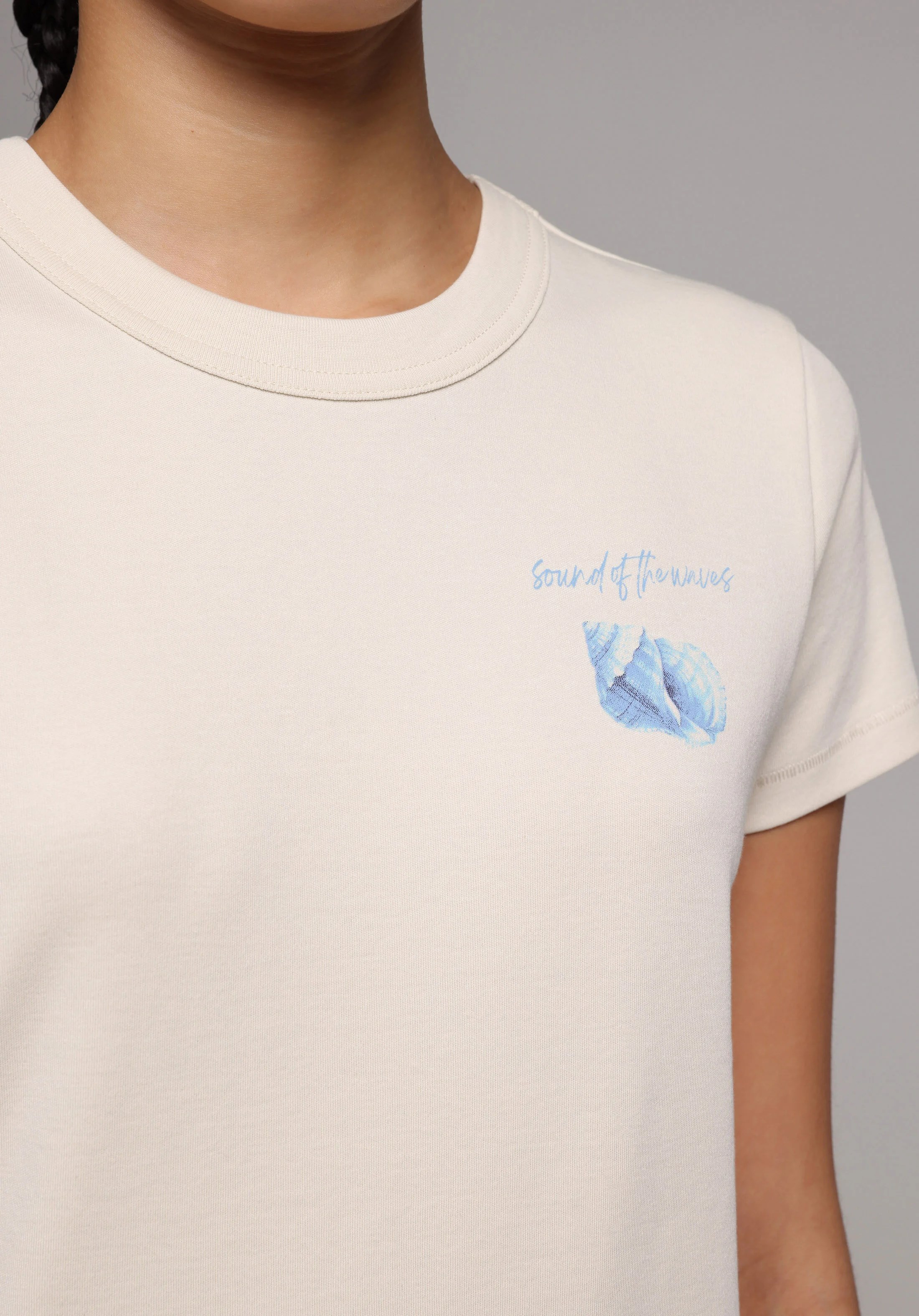 ÖRME KADIN KISA KOL T-SHIRT Slim Fit