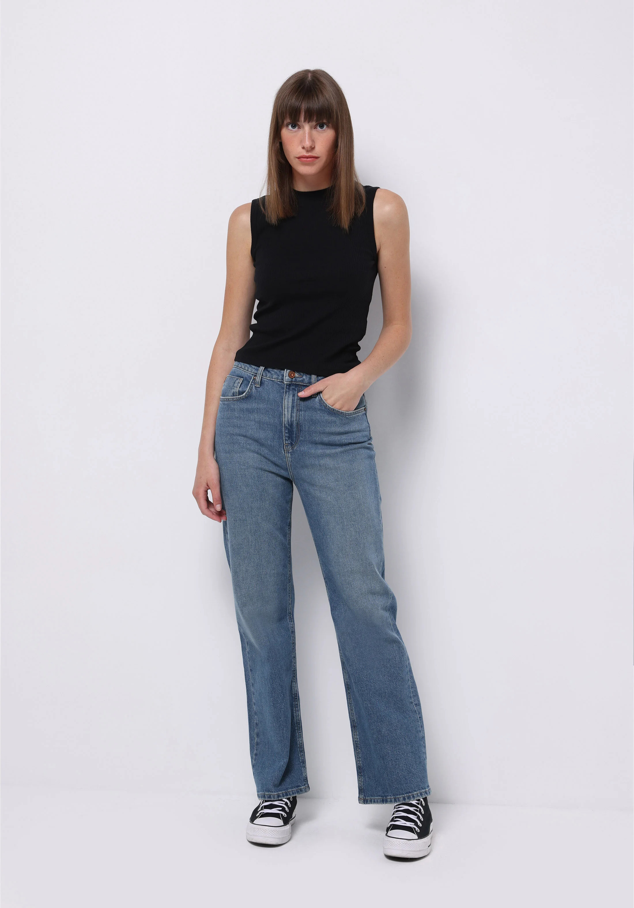 ÖRME KADIN KOLSUZ ATLET Slim Fit