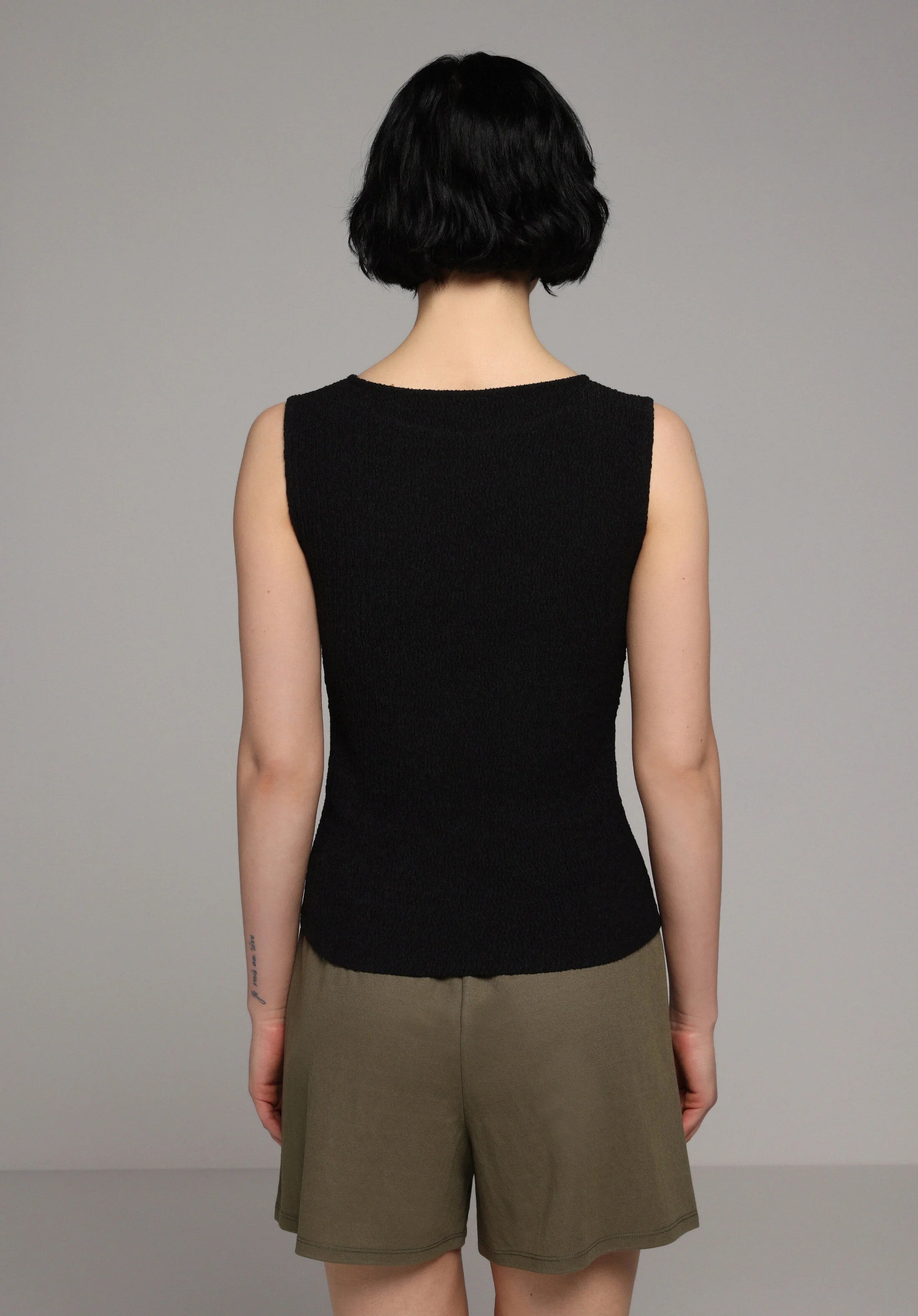 ÖRME KADIN KOLSUZ BLUZ Slim Fit