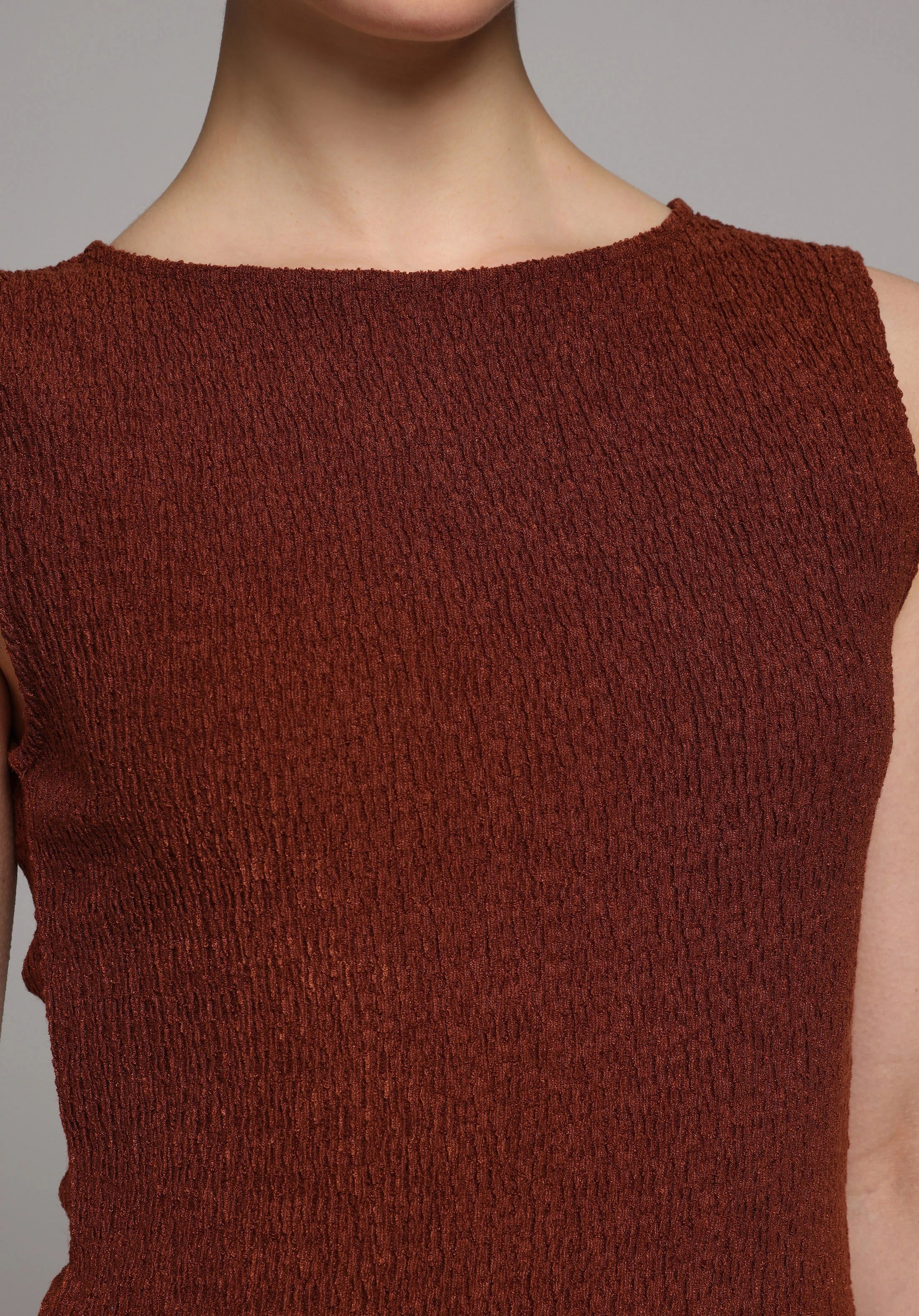 ÖRME KADIN KOLSUZ BLUZ Slim Fit