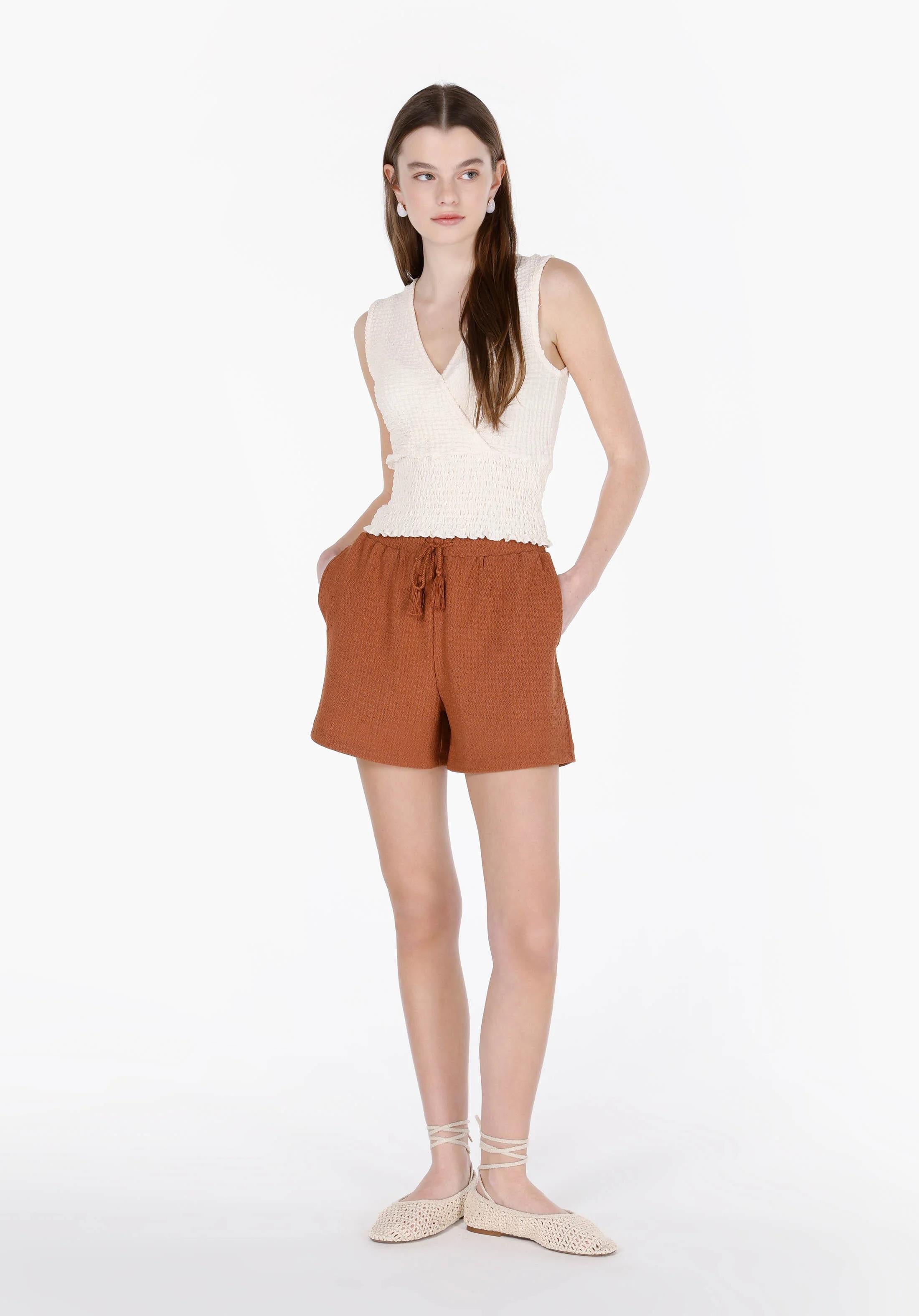 ÖRME KADIN ŞORT Regular Fit