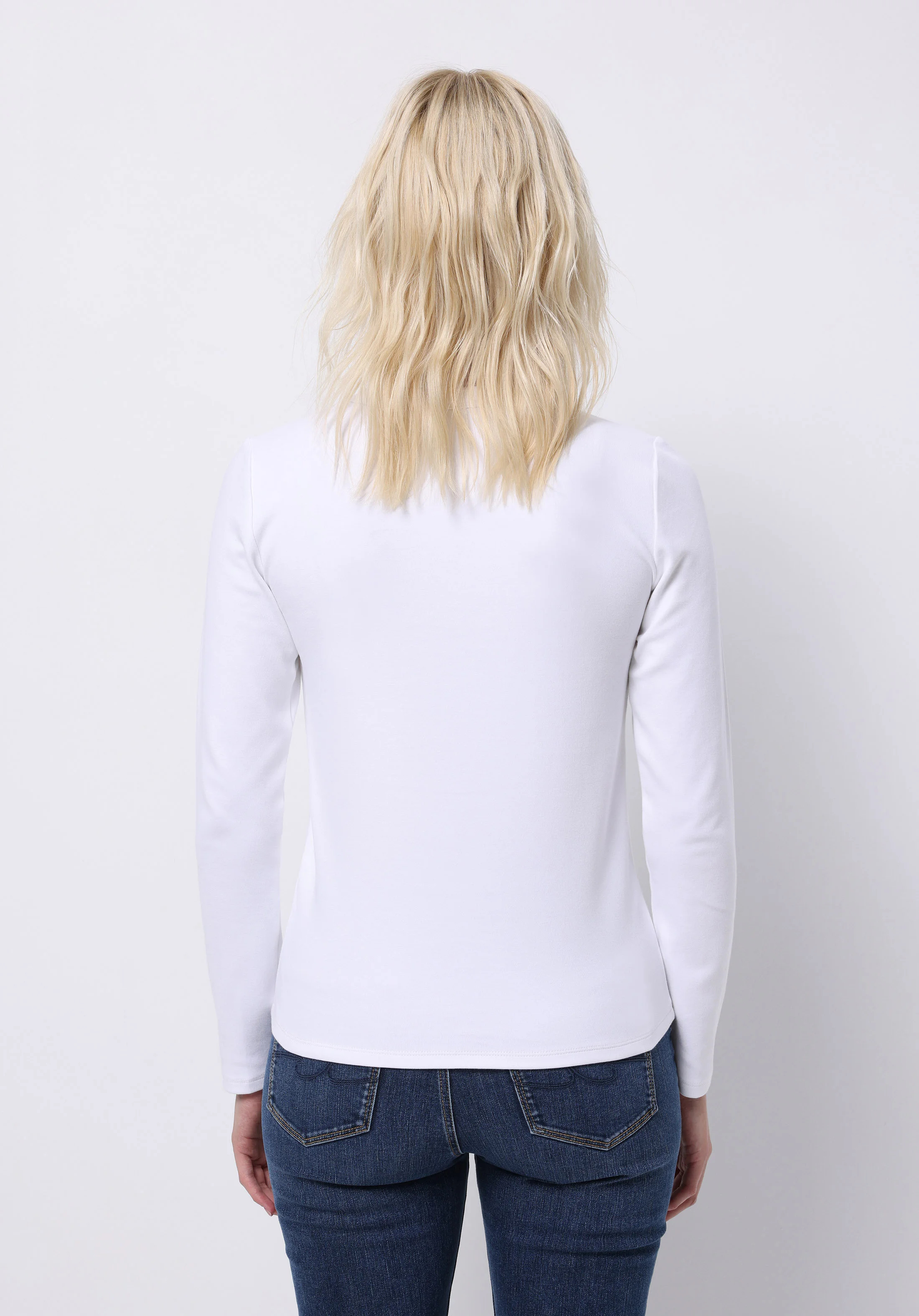 ÖRME KADIN UZUN KOL T-SHIRT Slim Fit