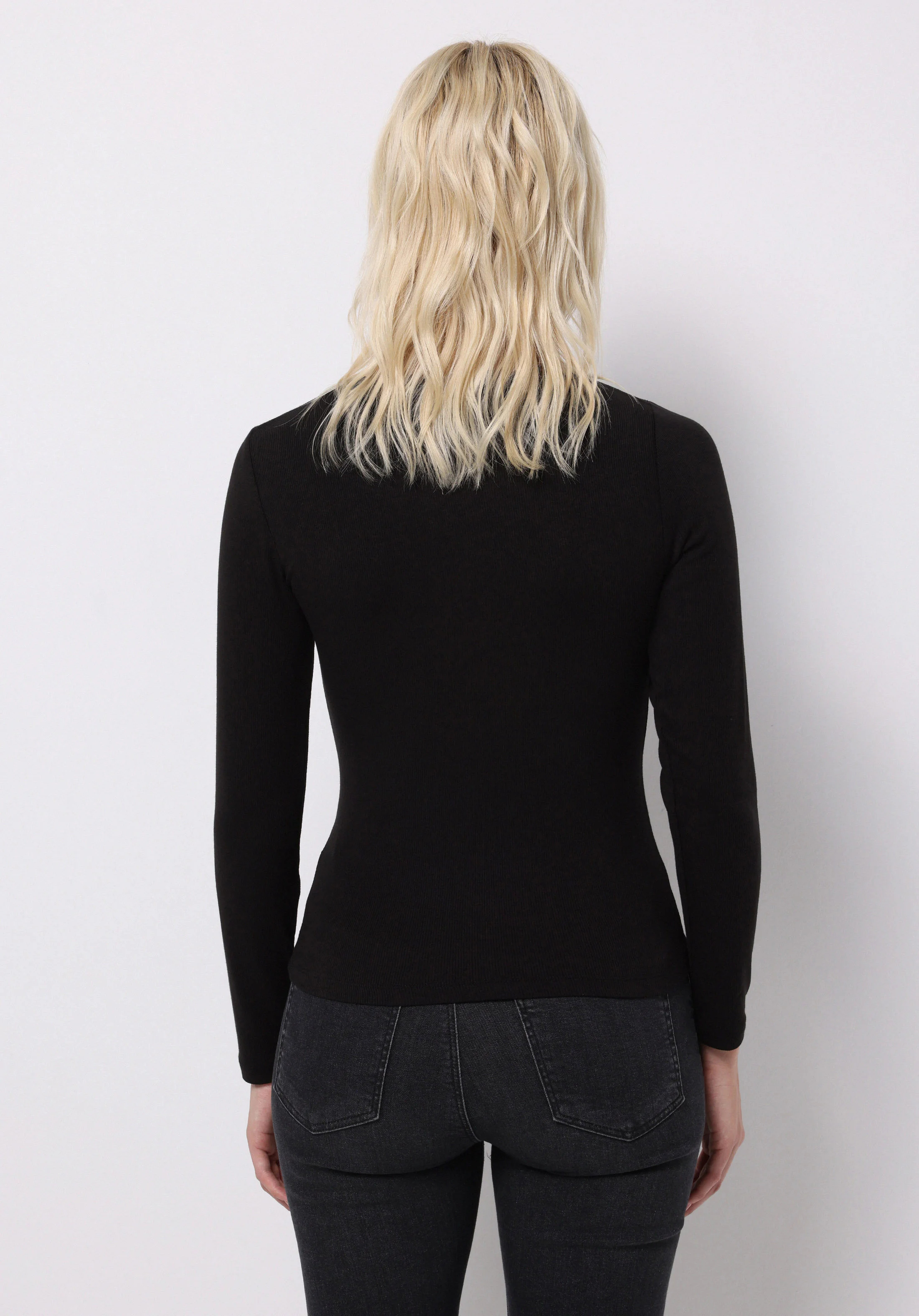 ÖRME KADIN UZUN KOL T-SHIRT Slim Fit