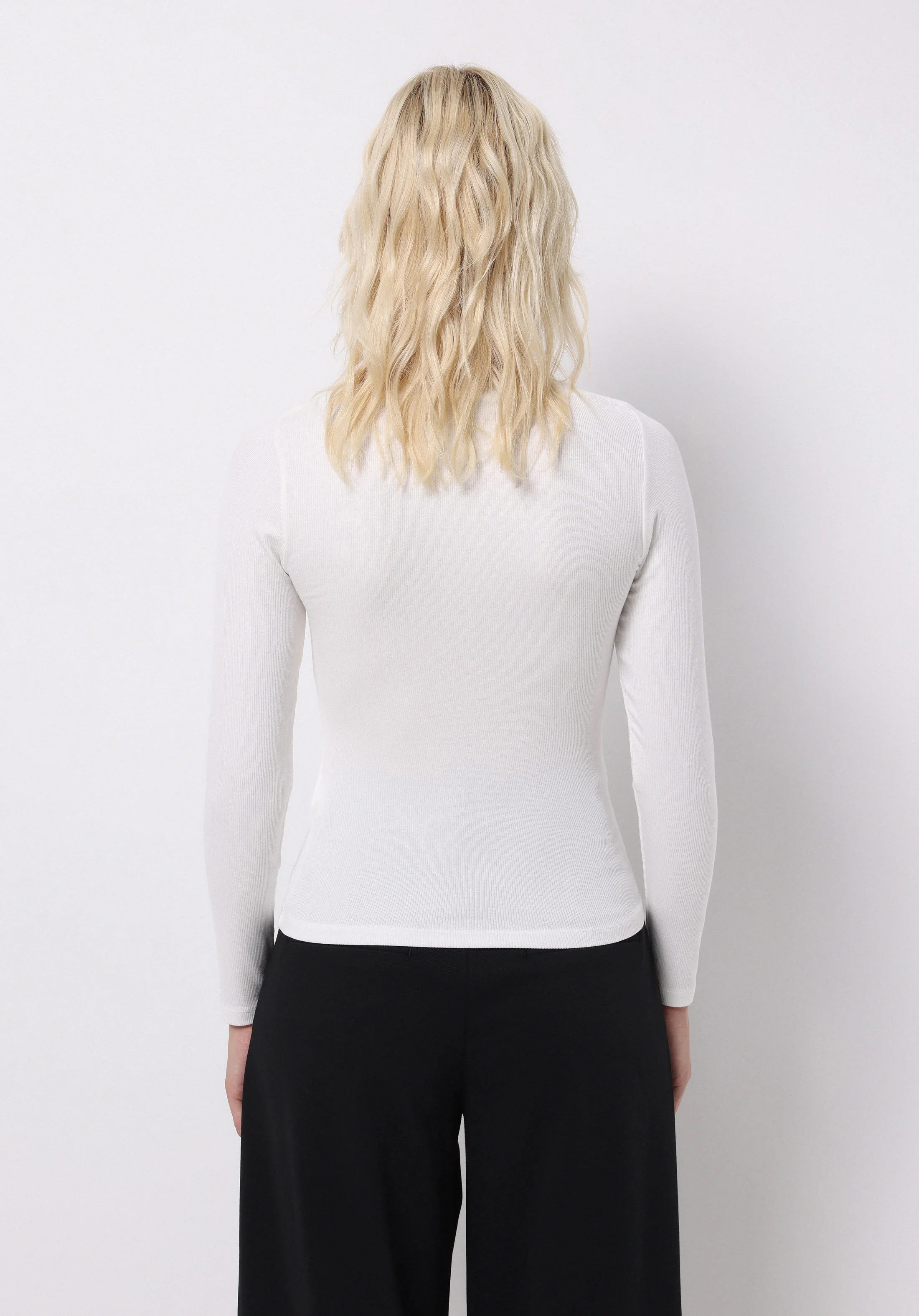 ÖRME KADIN UZUN KOL T-SHIRT Slim Fit