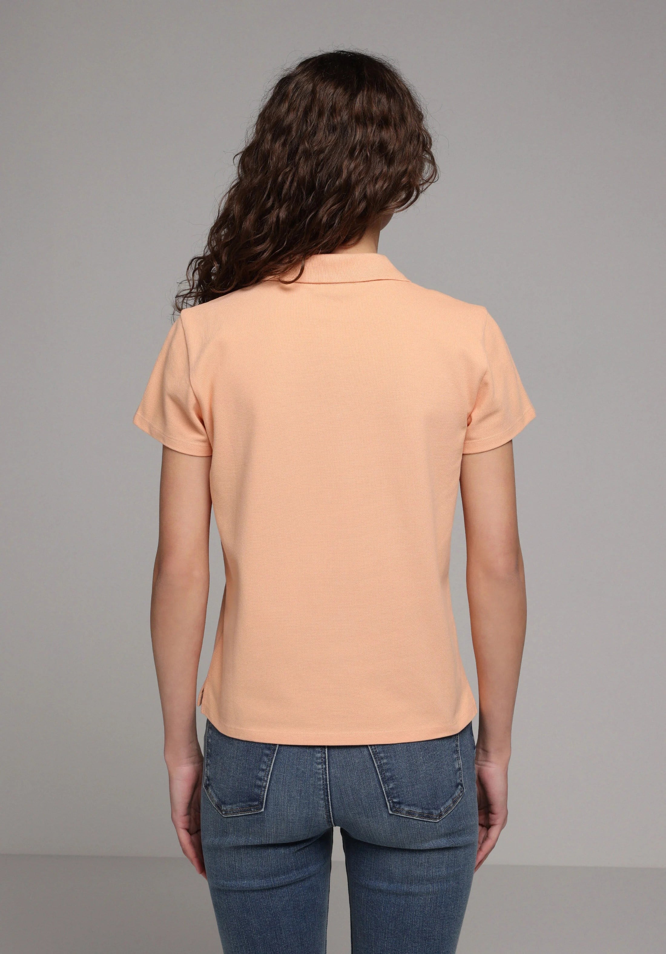 ÖRME KADIN YAKALI KISA KOL T-SHIRT Regular Fit