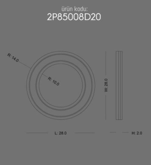 2P85008D20 DÜZ ÇITA KÖŞESİ