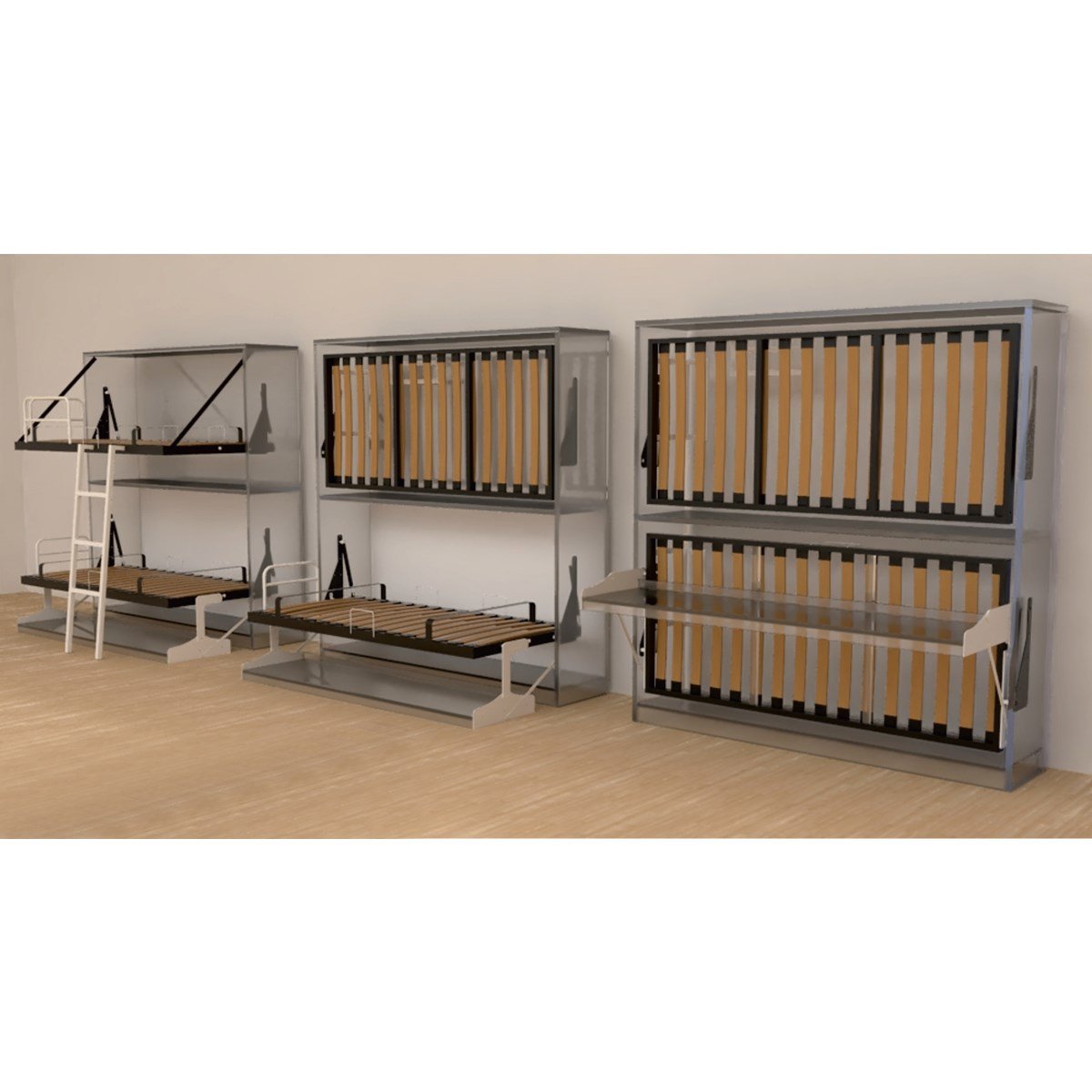 Tek Kişilik Yatay Mekanizmalı (Çalışma Masalı)