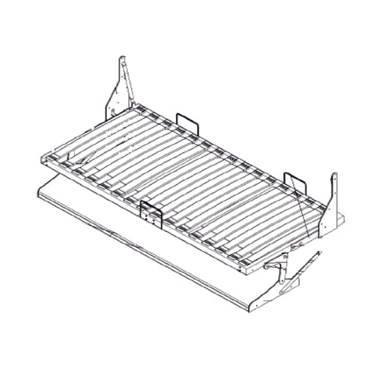 Tek Kişilik Yatay Mekanizmalı (Çalışma Masalı)