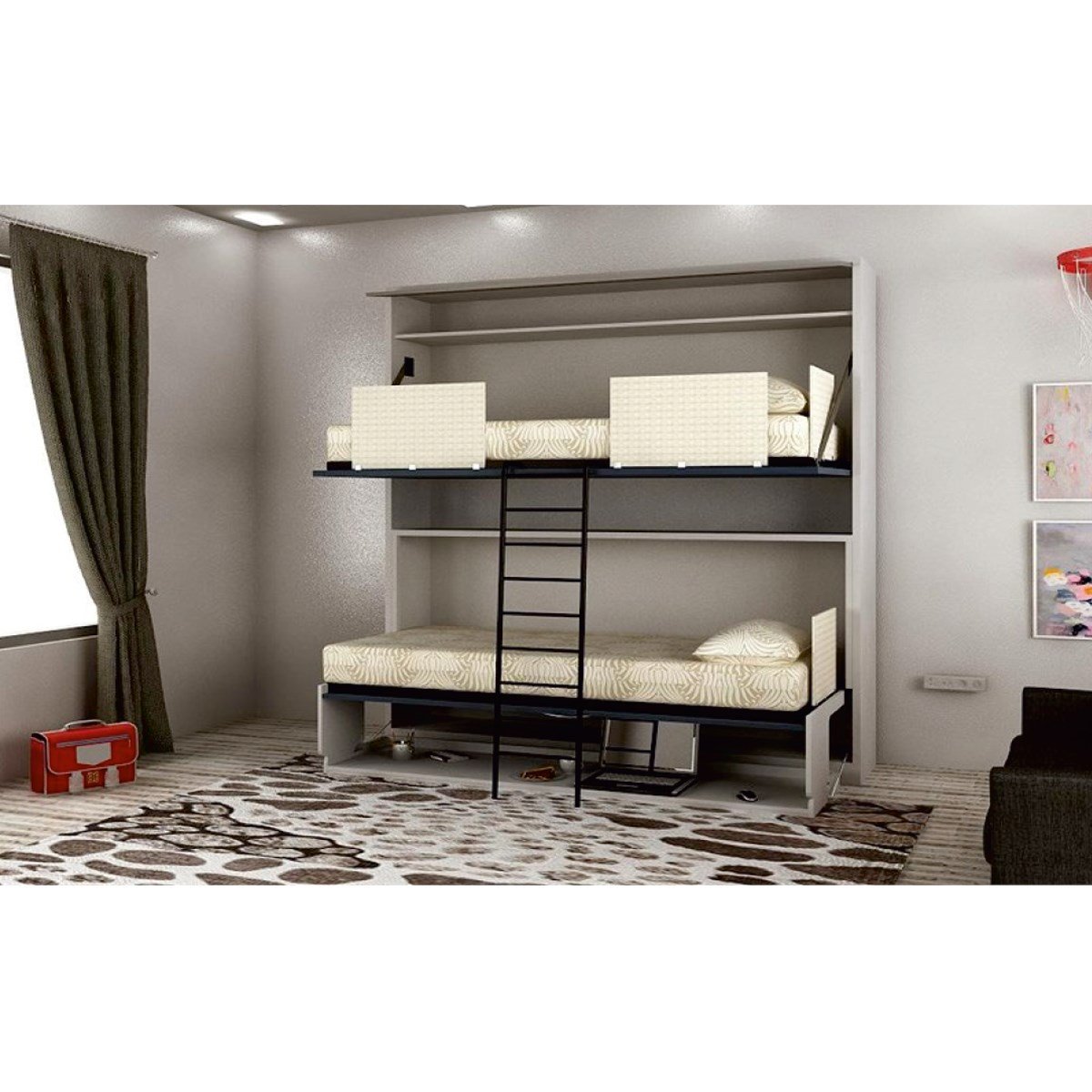 Tek Kişilik Yatay Mekanizmalı (Çalışma Masalı)