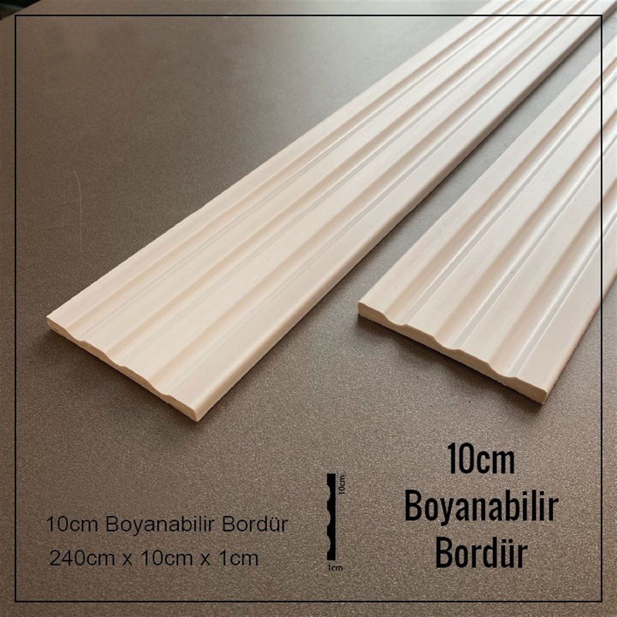 Boyanabilir Lambri Bordür, Süpürgelik