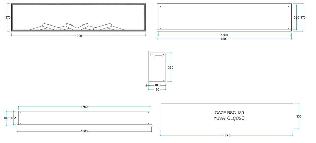 ELEKTİRİKLİ ŞÖMİNE 