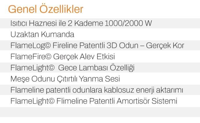 ELEKTİRİKLİ ŞÖMİNE