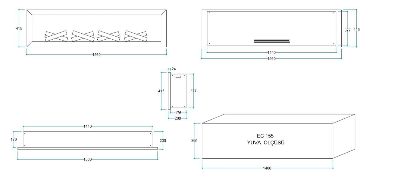 ELEKTİRİKLİ ŞÖMİNE